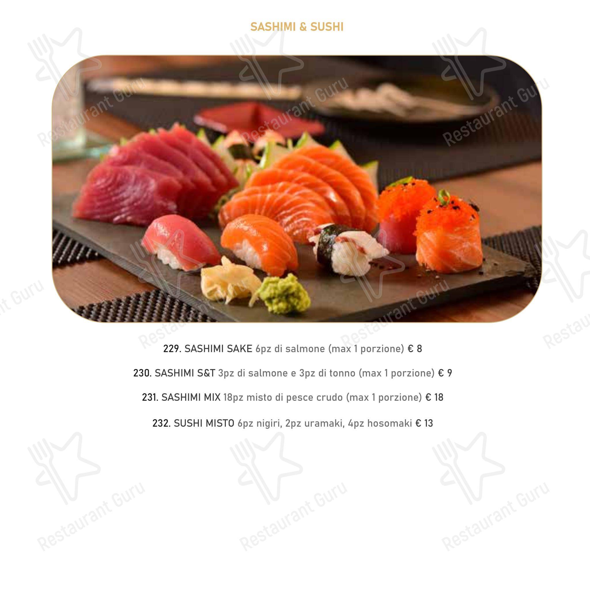 Menu per Mikaku sushi ristorante