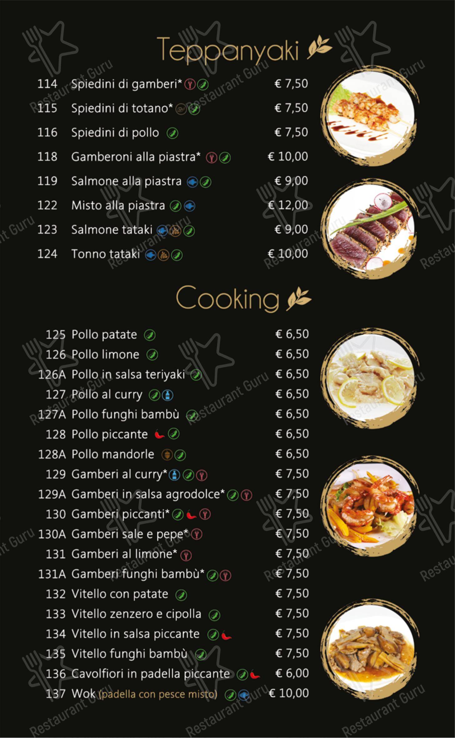 Menu di Mulan sushi - Menu
