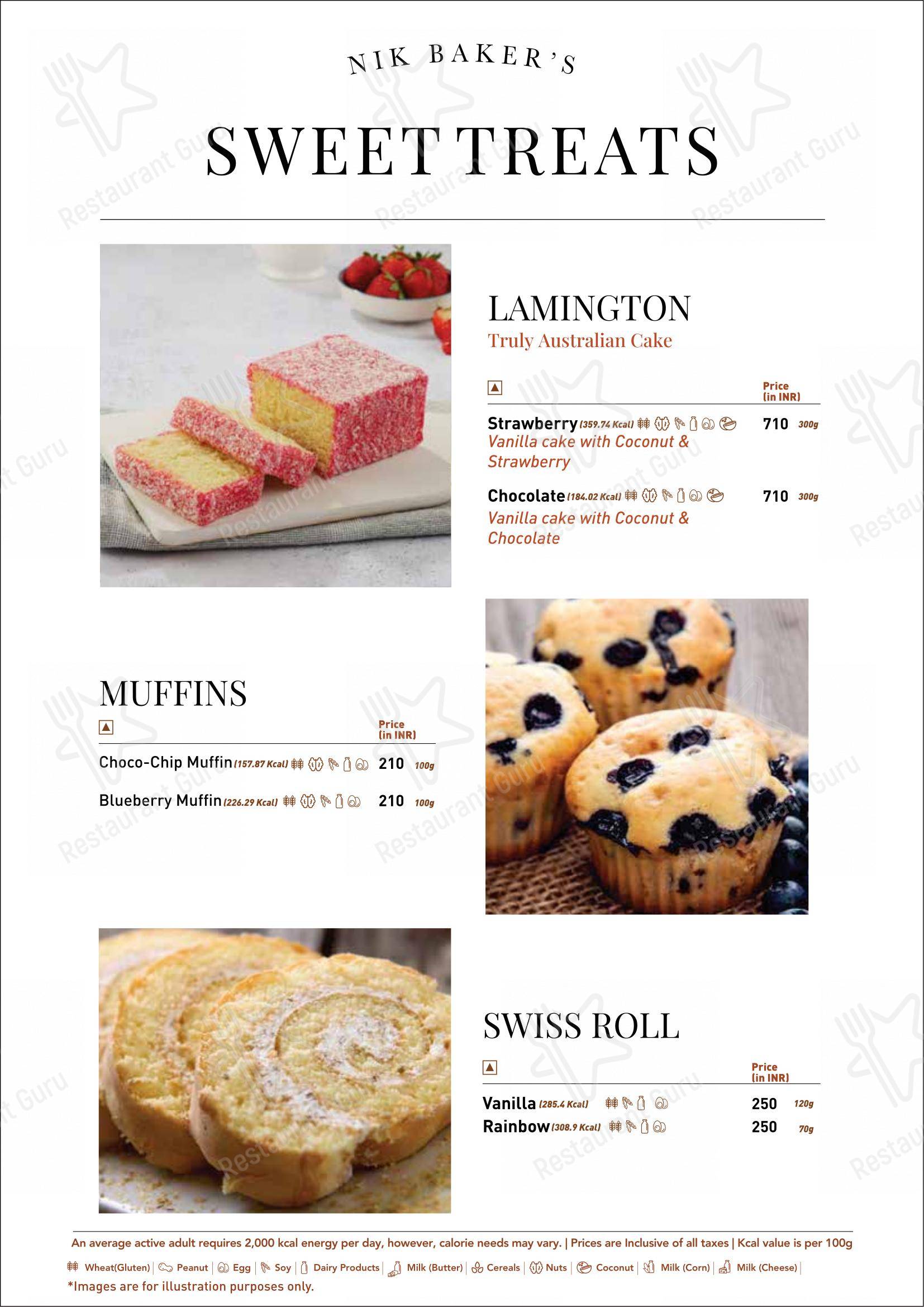 Nik Bakers Sun View in Ayali Kalan - Menu bar