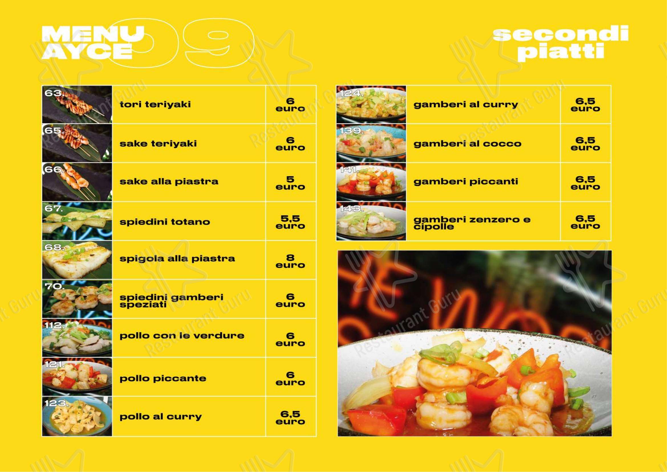 Menu pour Oishi Sushi Restaurant - Menu