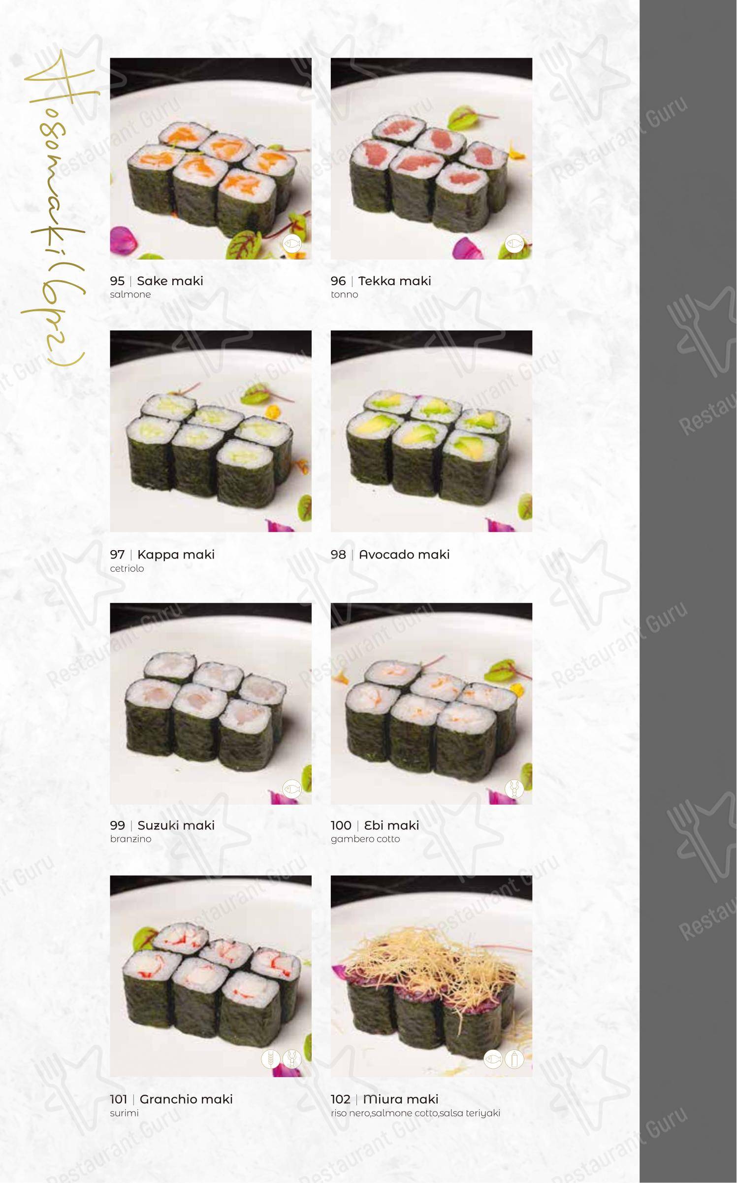 Menu per Oya Sushi Rovigo in Rovigo