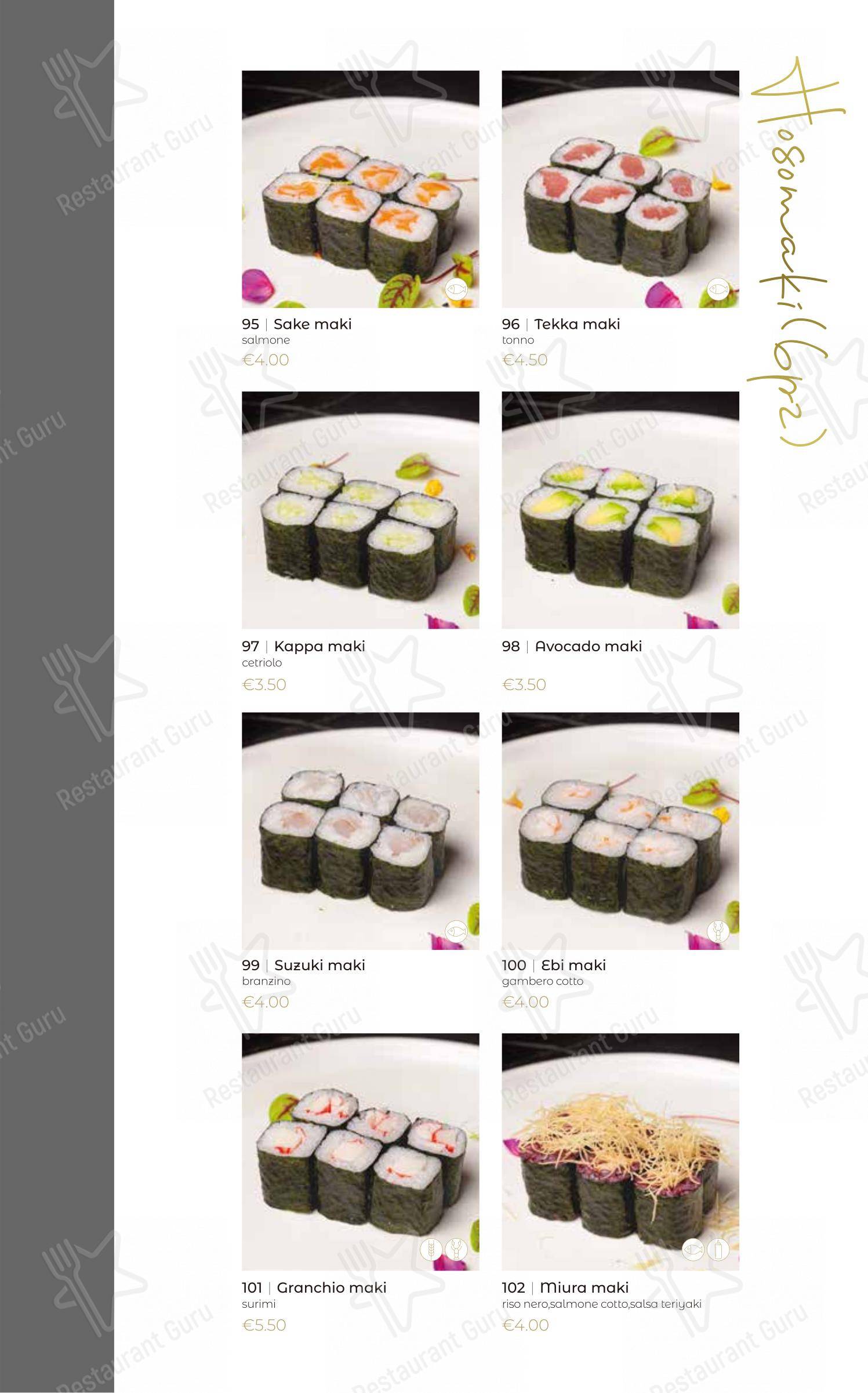 Menu bar per Oya Sushi Rovigo in Rovigo