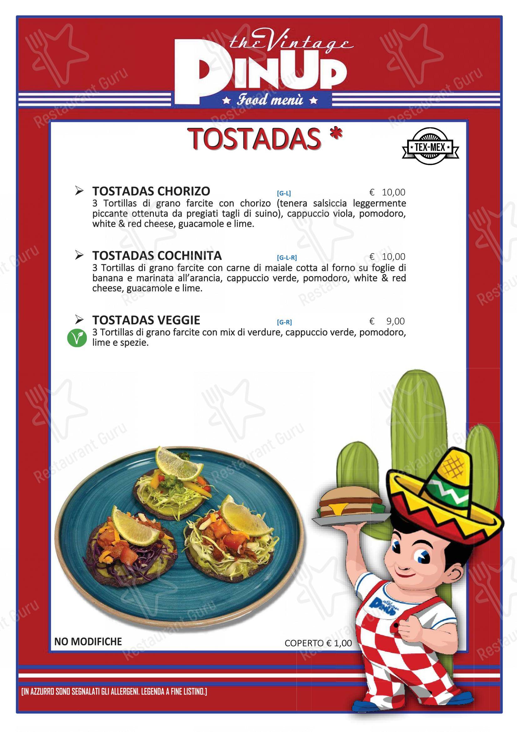 PinUp Pub in Volpago del Montello - Menu