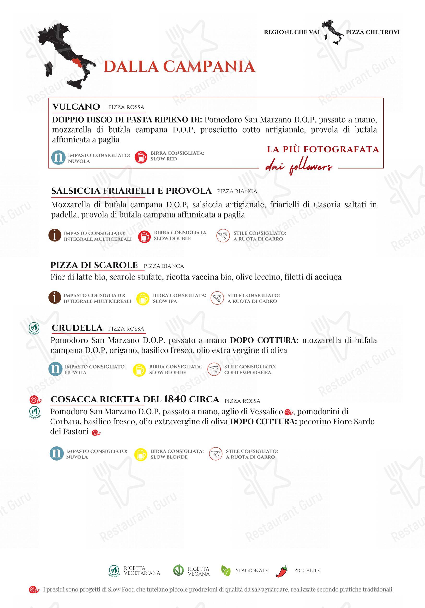 Menu per Pummarò.it pizzeria