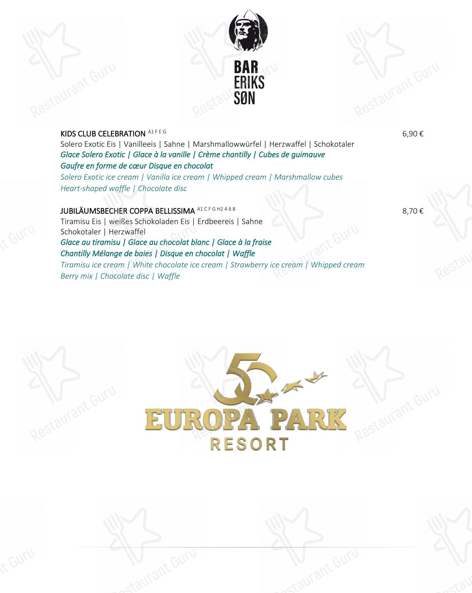 Menu pour Restaurant 