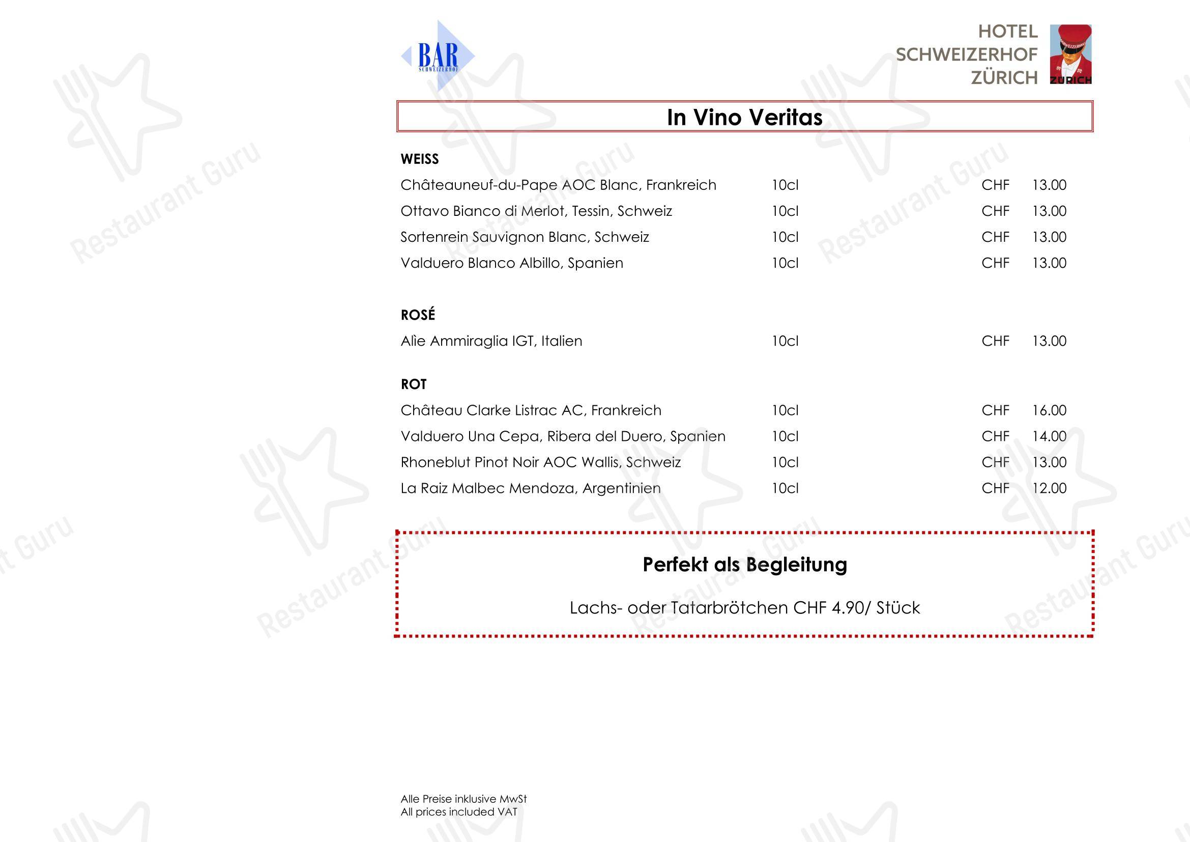 Основное меню per Restaurant La Soupière ristorante