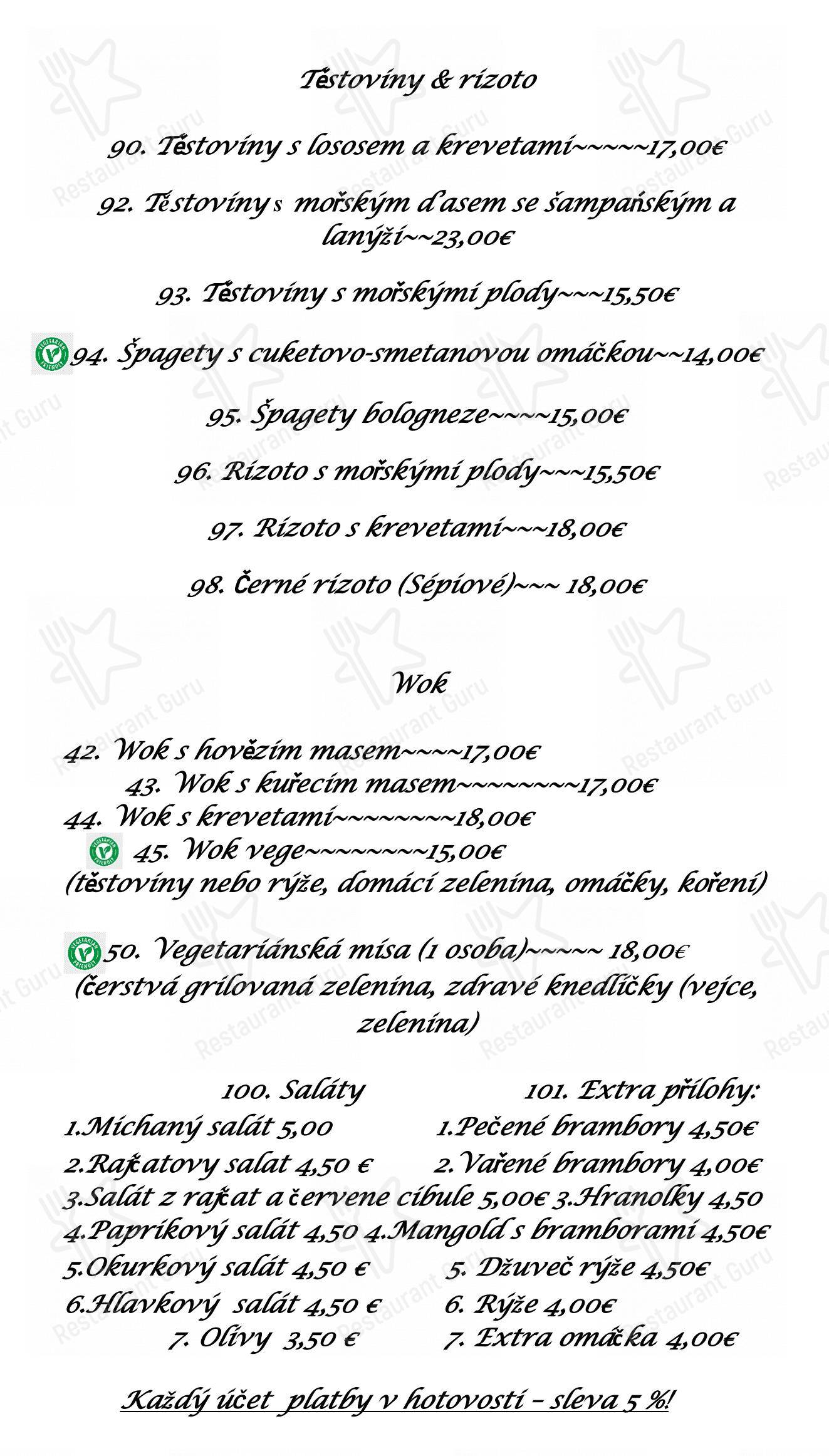 Коктейльная карта pour Restaurant Sagita dans Omiš