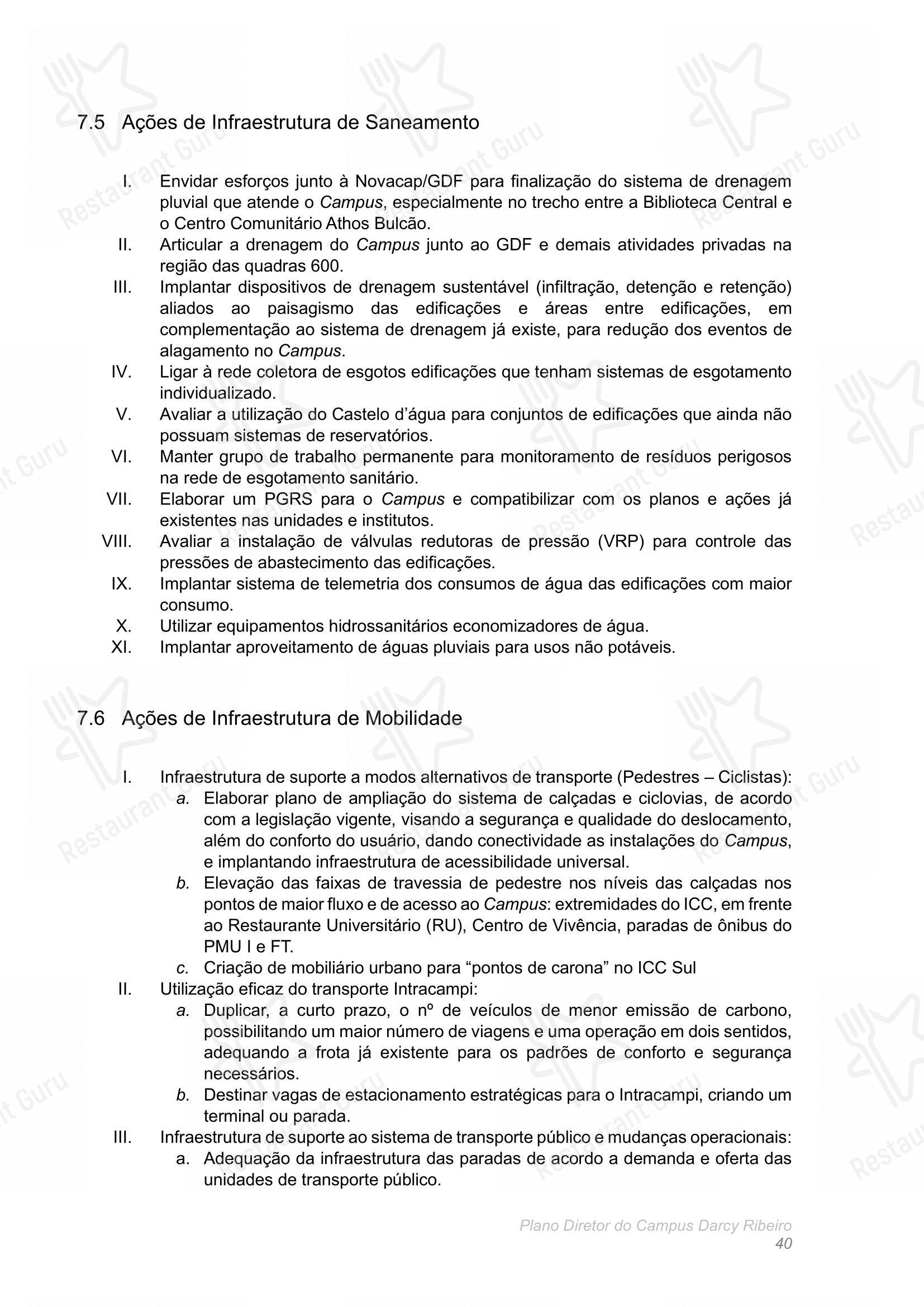 Крафт меню para Restaurante Universitário - RU ISM GOMES DE MATTOS restaurante