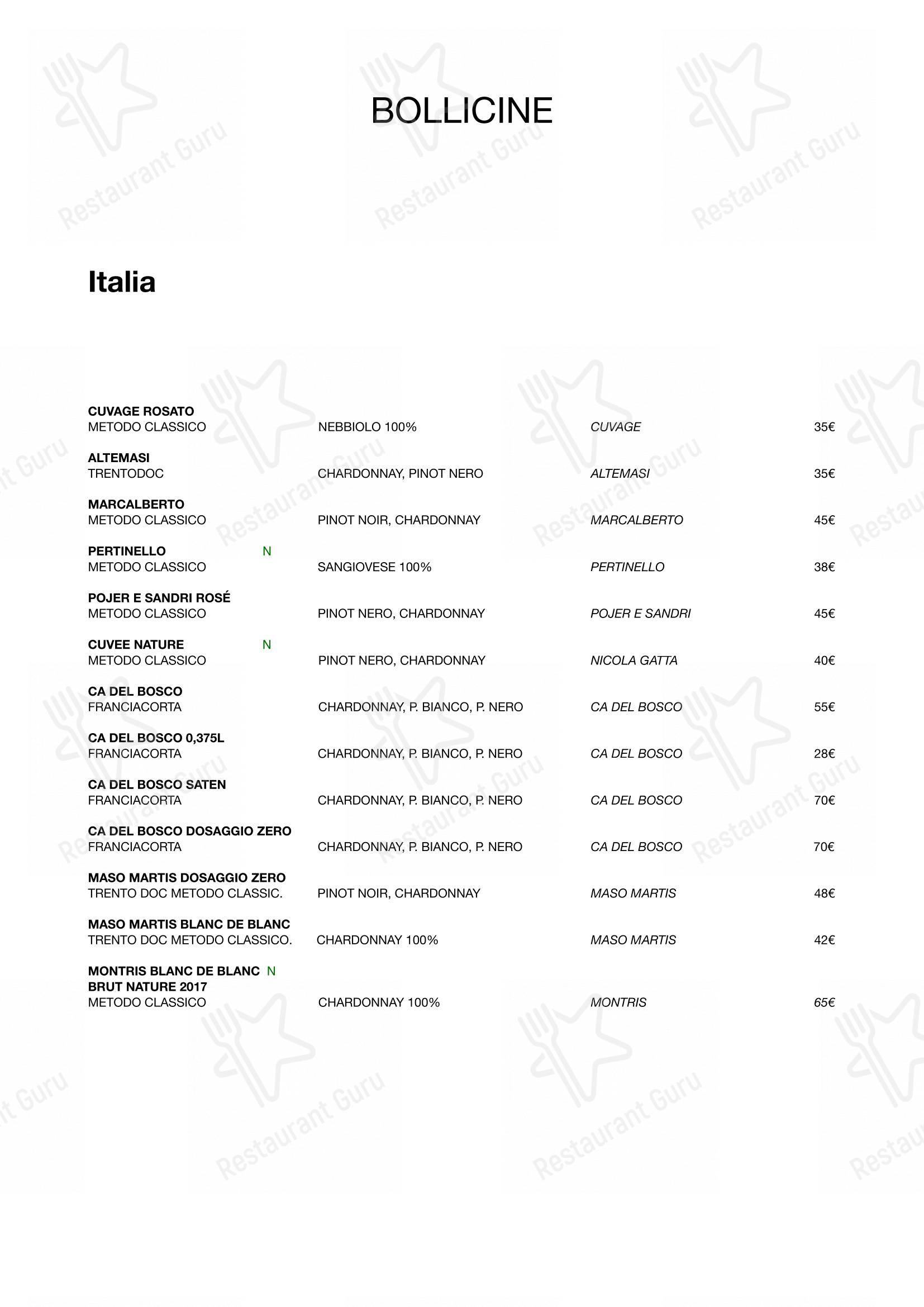 Menu bar per Ristorante Le Querce in Forli
