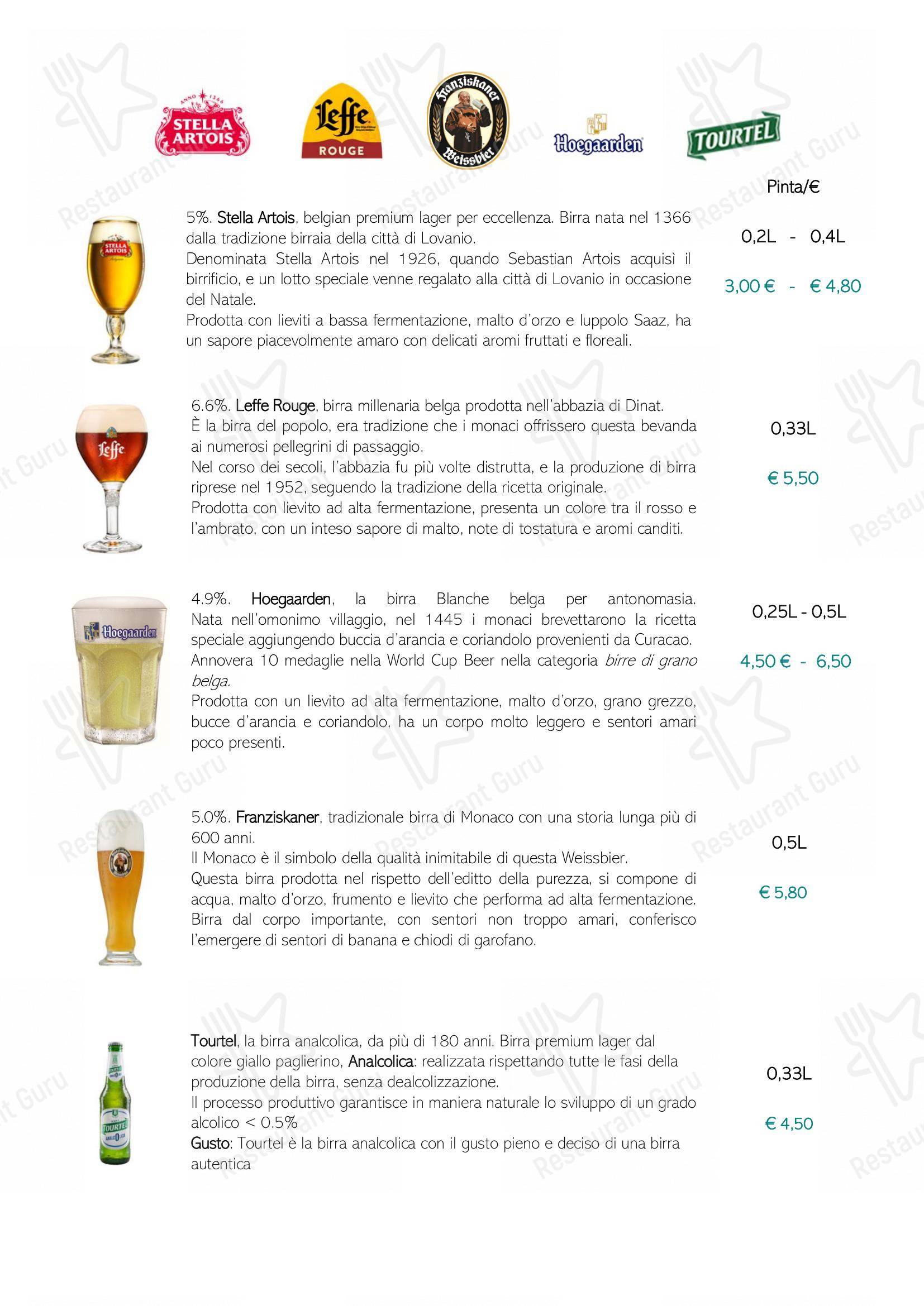 Menu di Ristorante Pizzeria Zefrido - Wine Menu