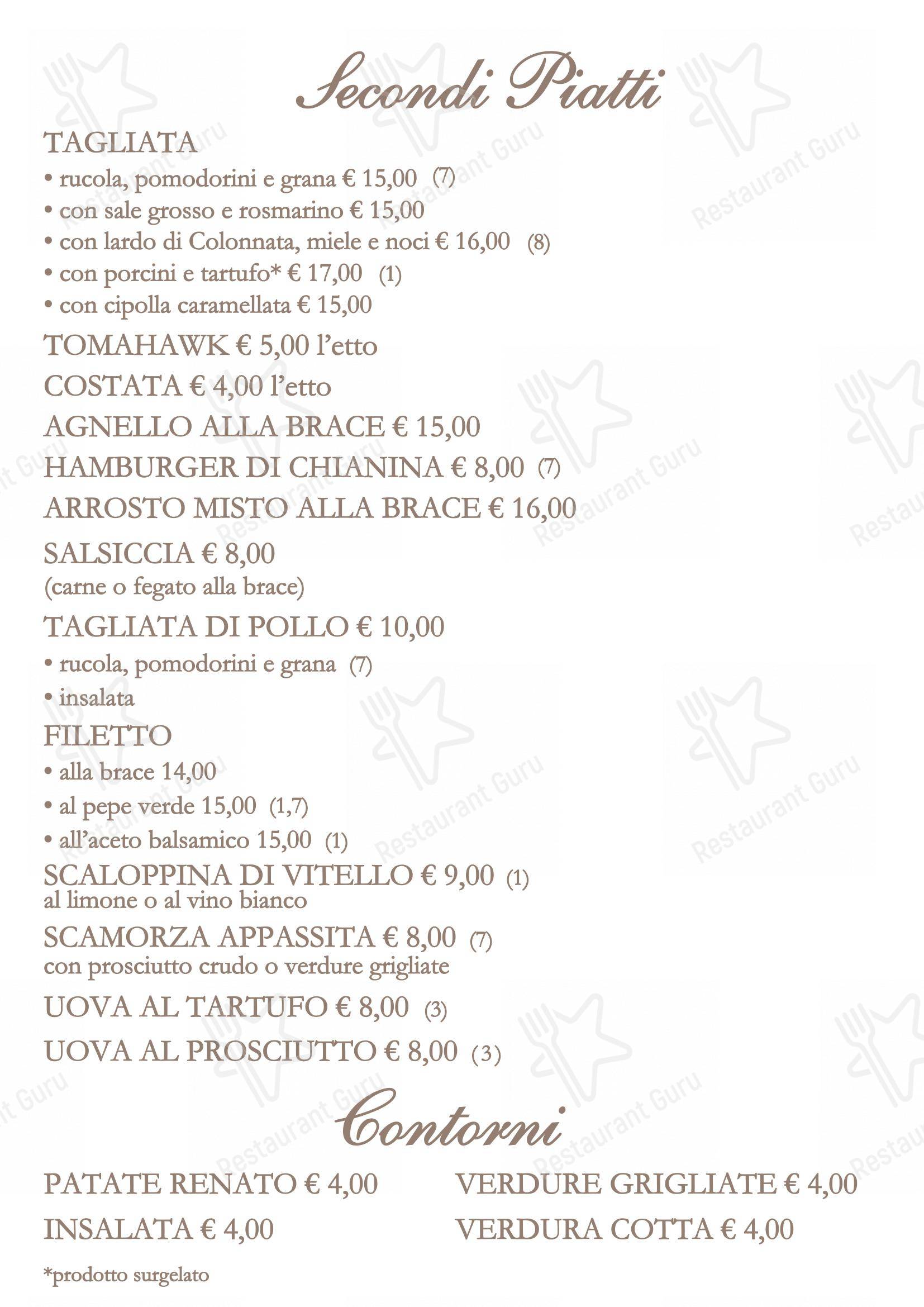 Ristorante Ragno D'Oro in Manoppello Scalo - Menu bar