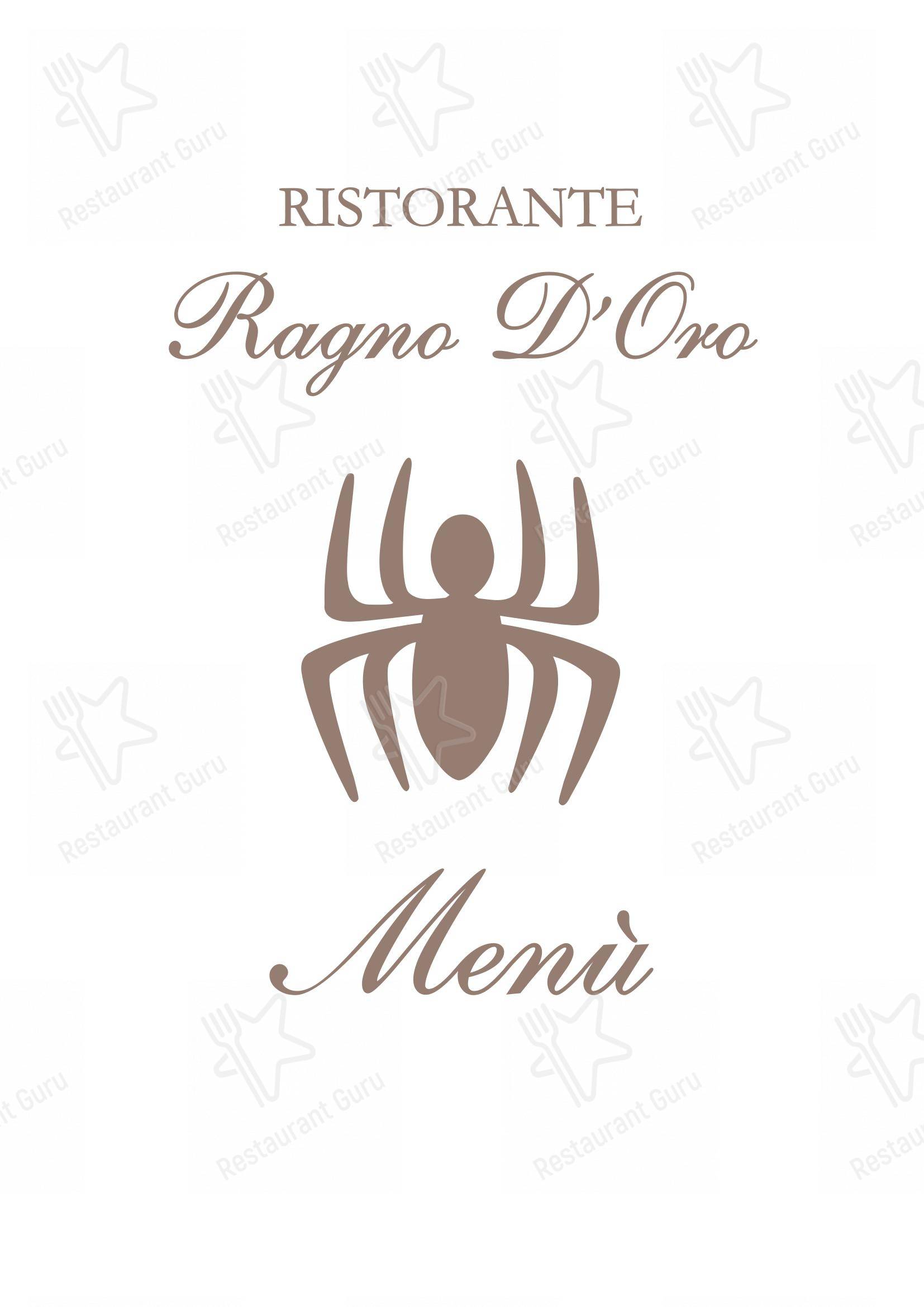 Menu per Ristorante Ragno D'Oro in Manoppello Scalo
