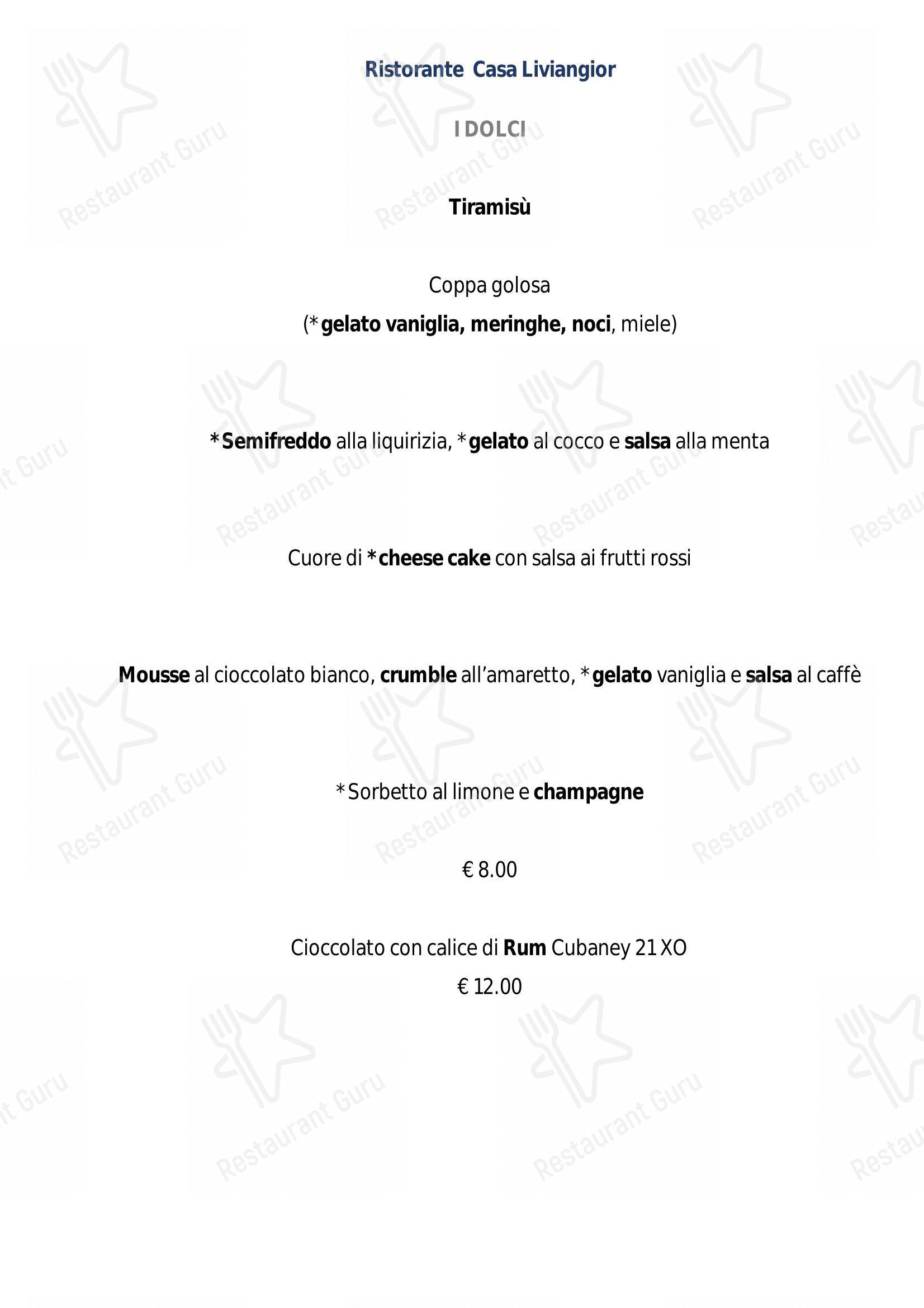 Ristorante Villa Liviangior in Montegrotto Terme - Menu bar