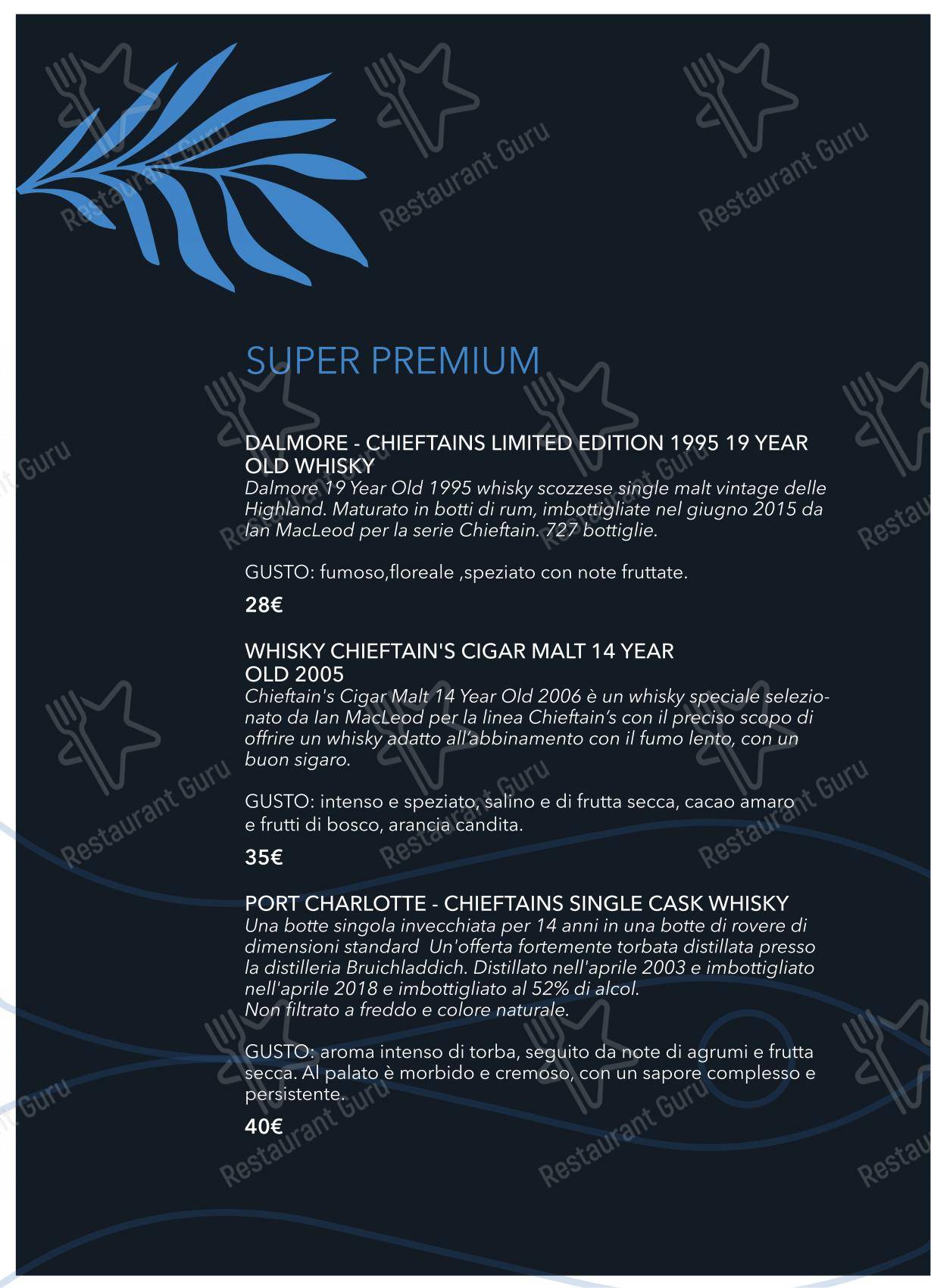 Scicchitano Ristorante Napoli in Napoli - 菜单