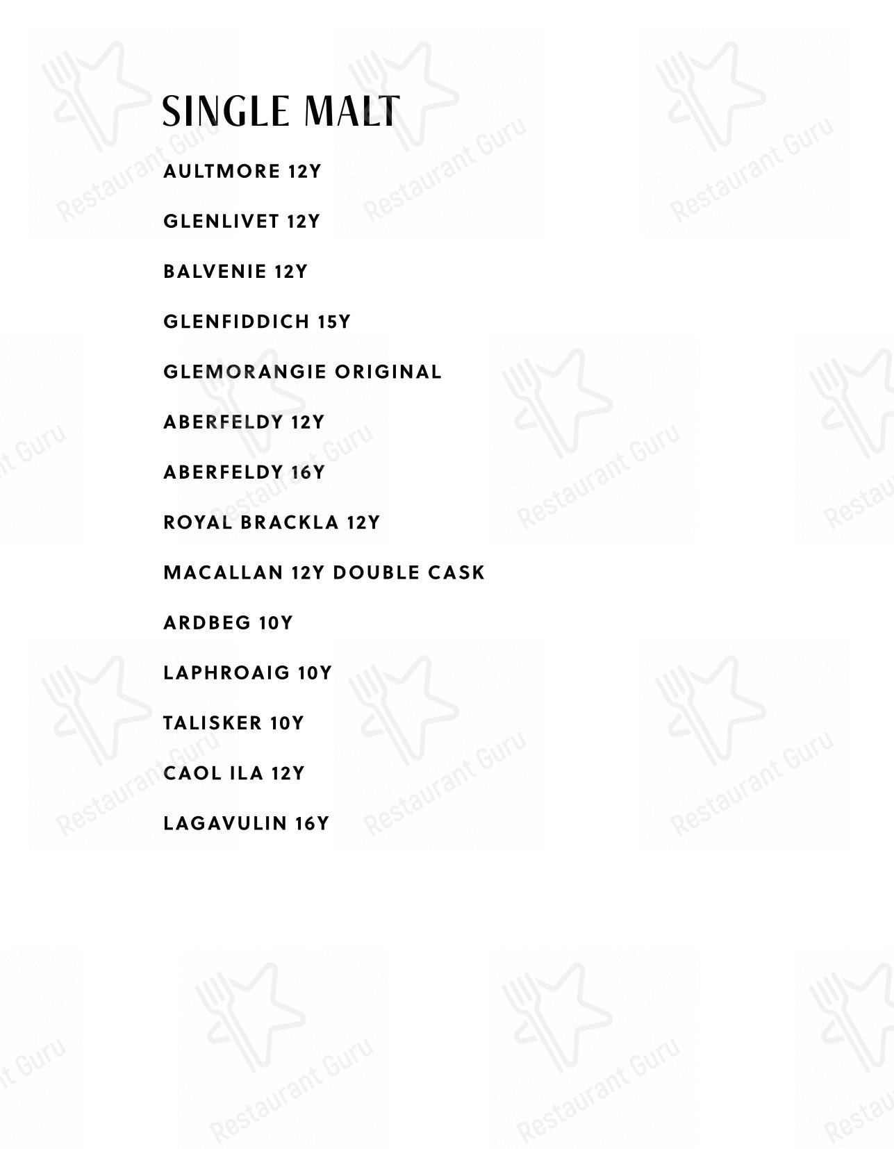 Основное меню for The Bombay Canteen in Mumbai