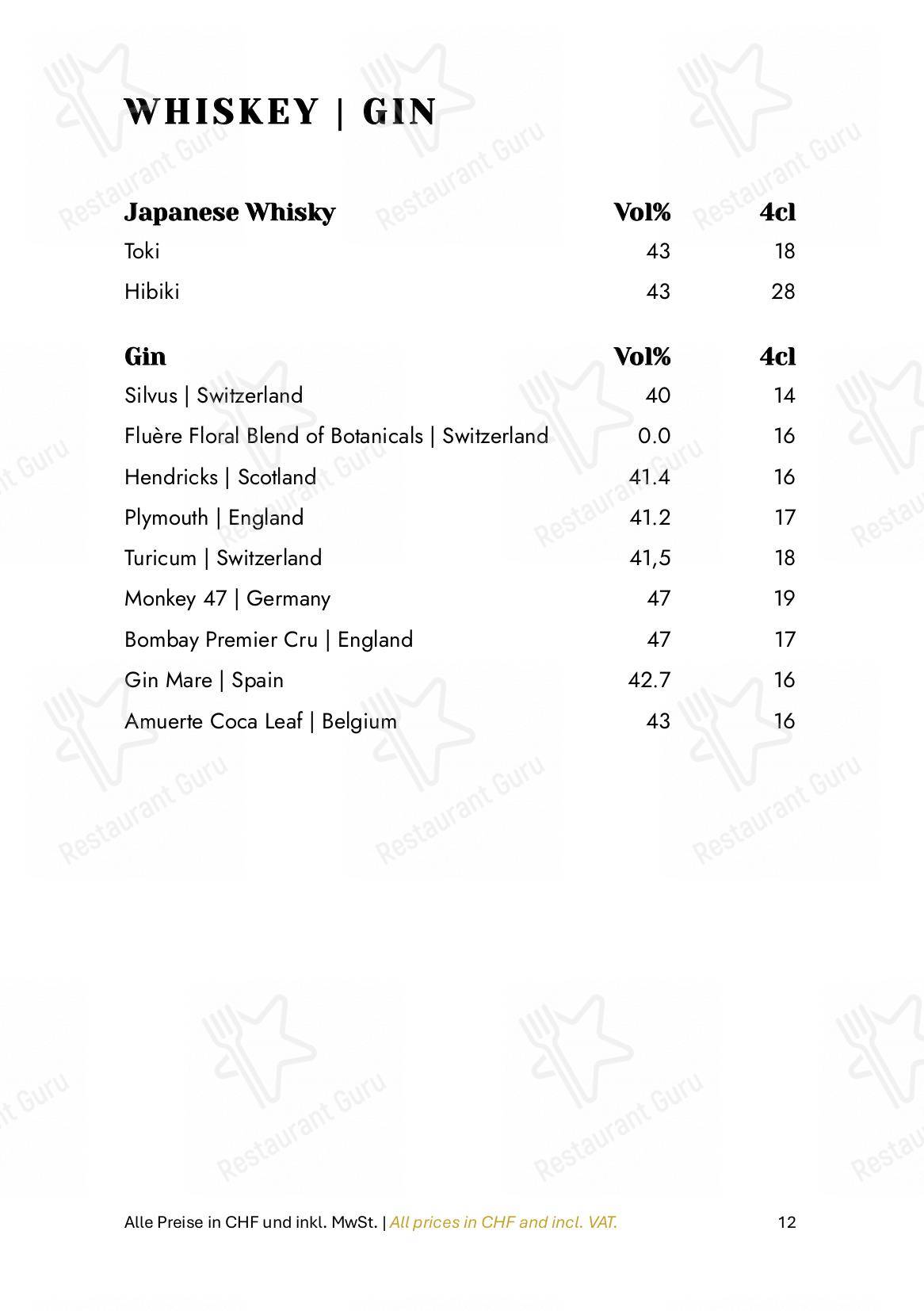 Основное меню per Zum Königstuhl - Schweizer Restaurant in Zürich Niederdorf in Zurigo