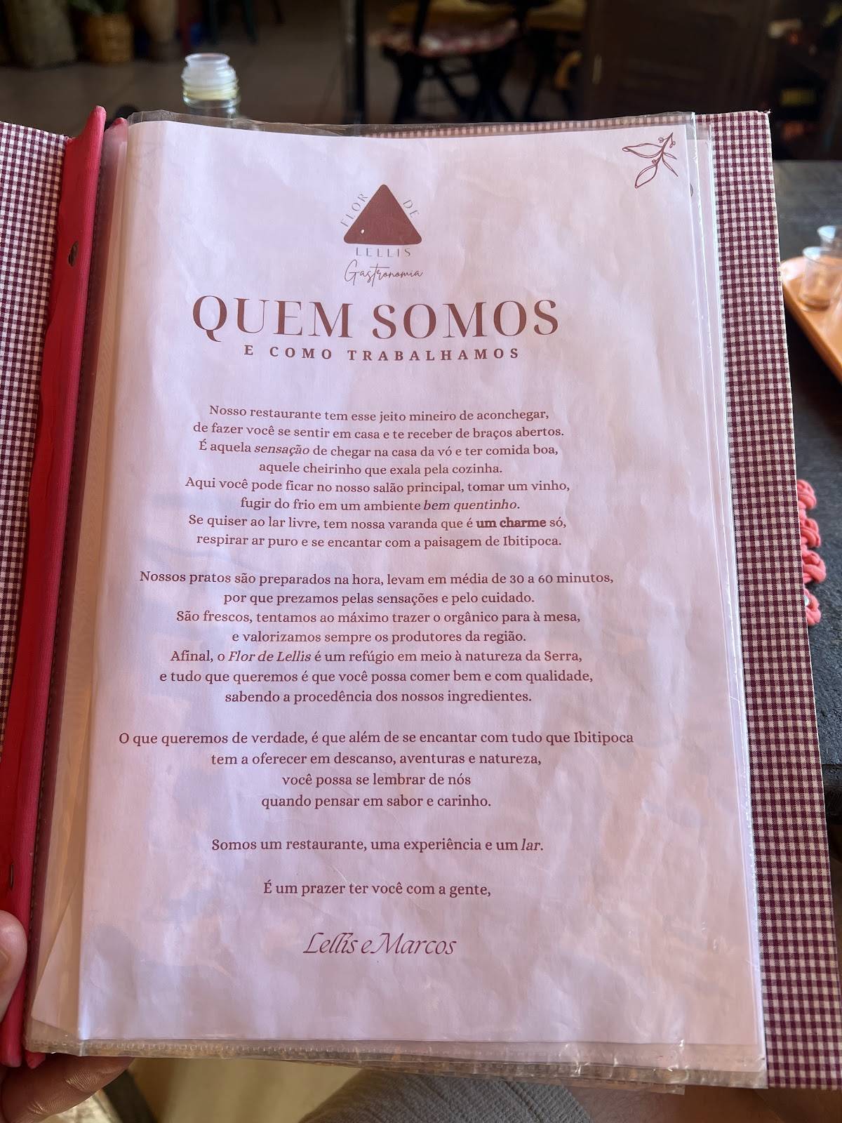 Lellis gastronomia cardápio