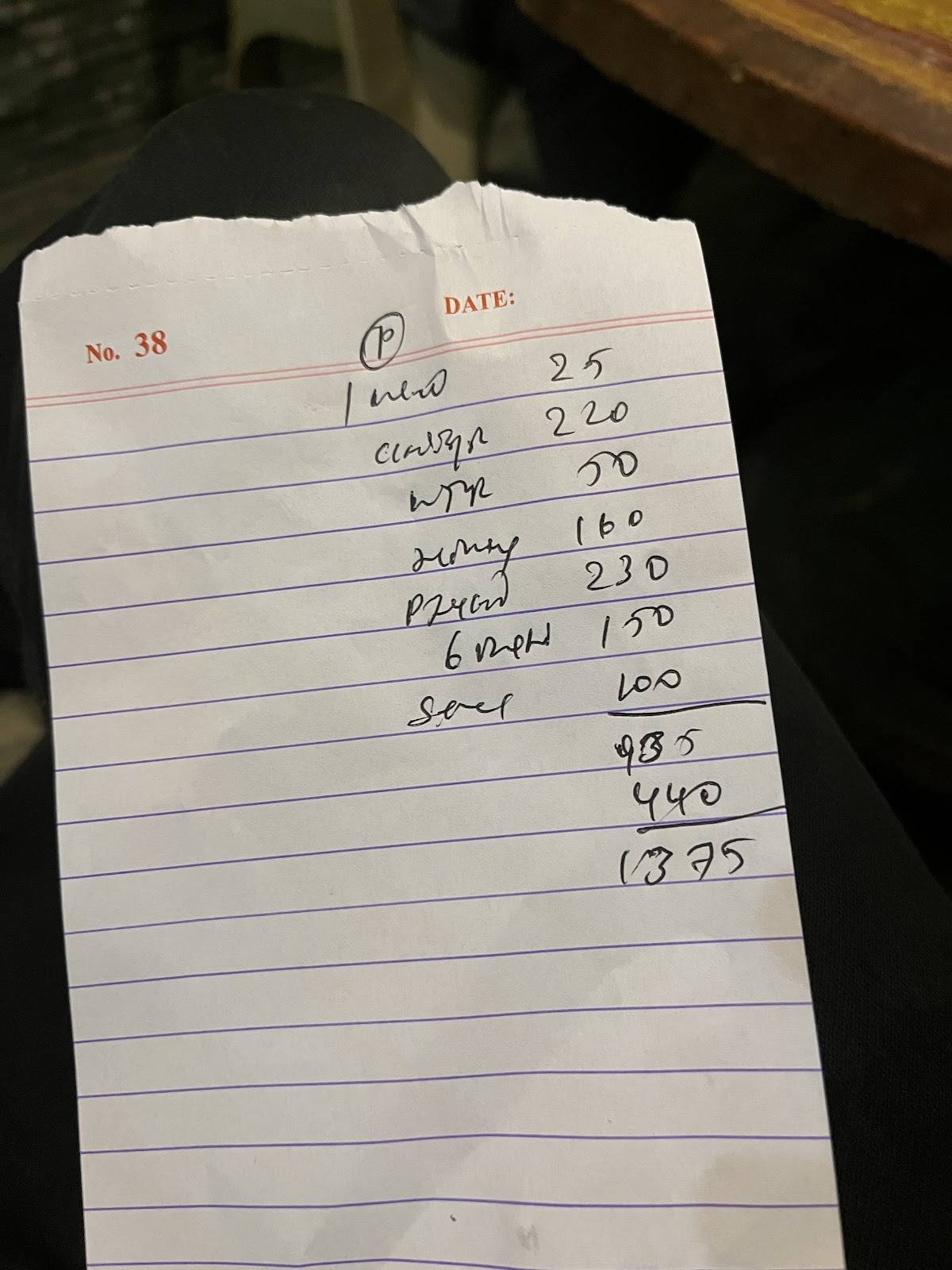 New Nandhi Fishland Dhaba menu