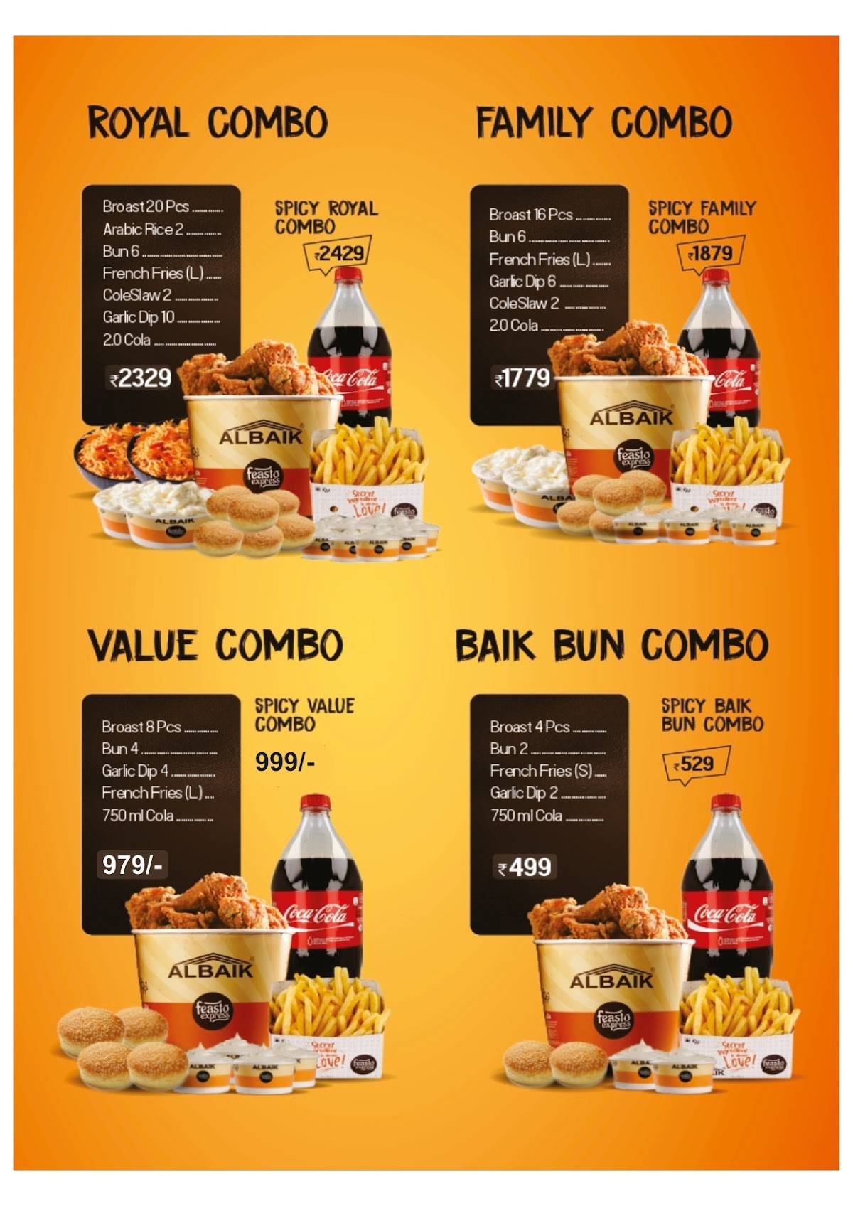 AL Baik Gajraula menu