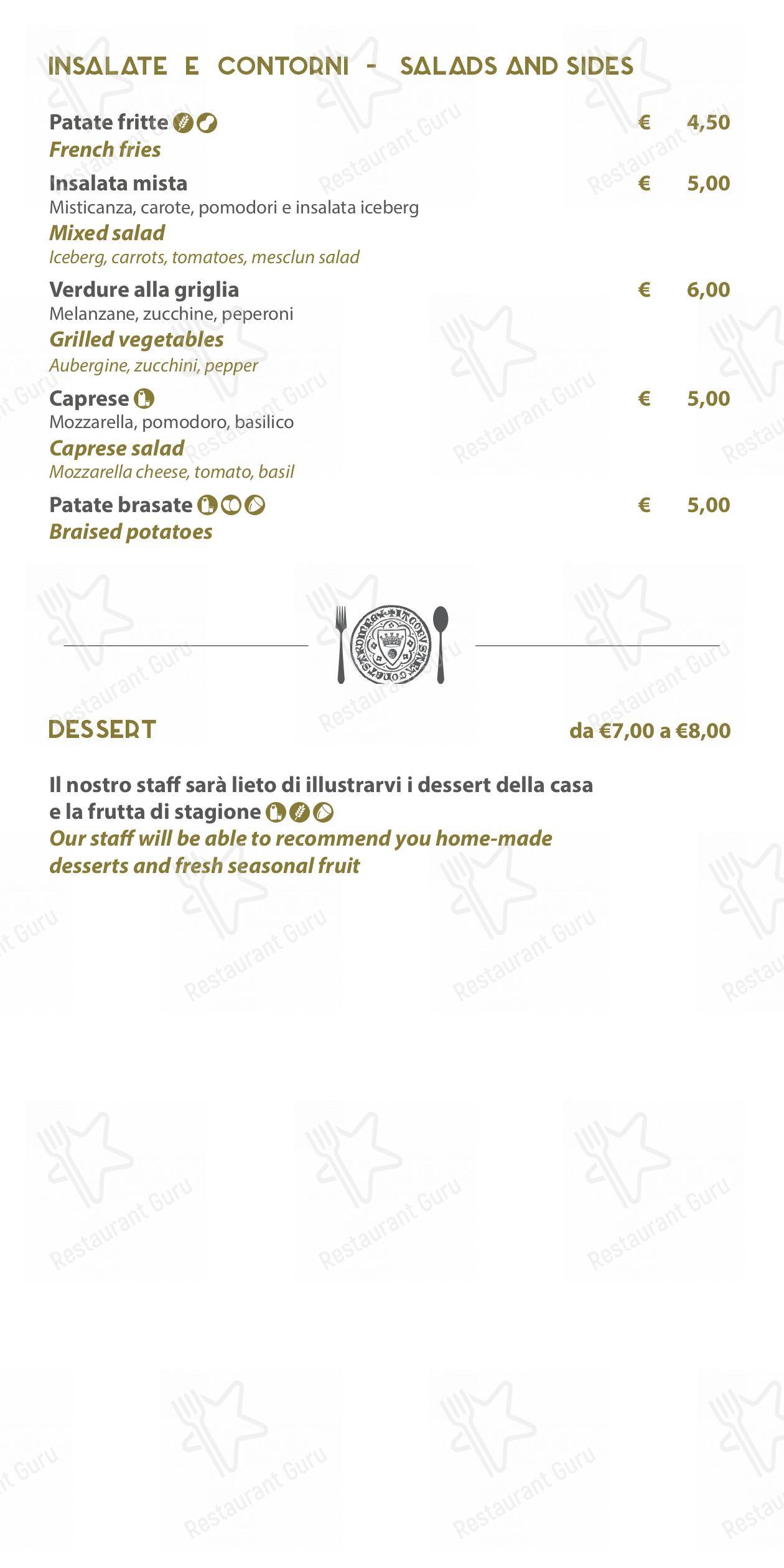 Menu per Zenith Ristorante Pizzeria Enoteco in Iglesias