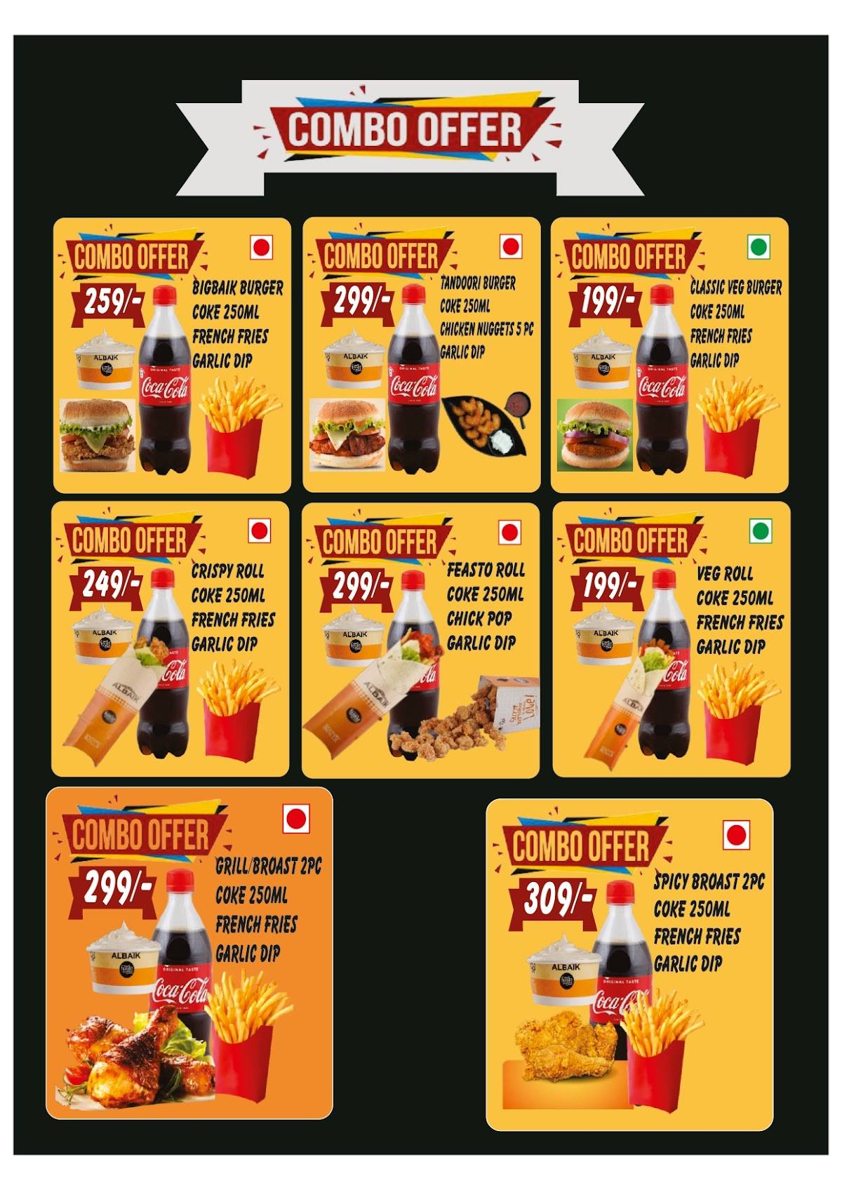 AL Baik Gajraula menu