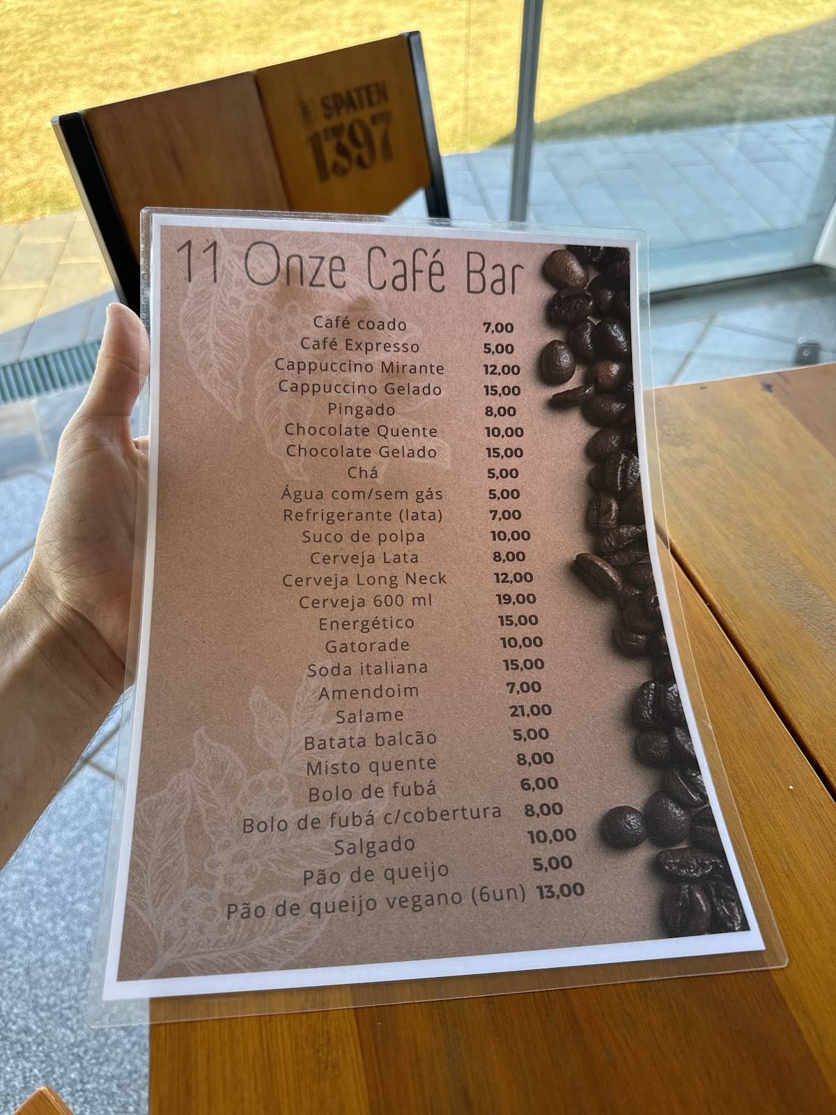 11 Onze Café Bar cardápio