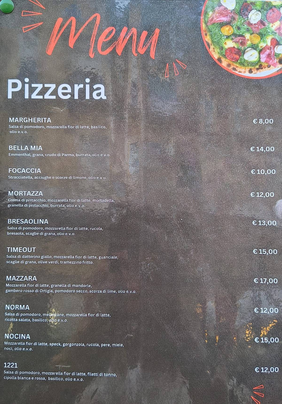 Menu di 1221 by TimeOut 
