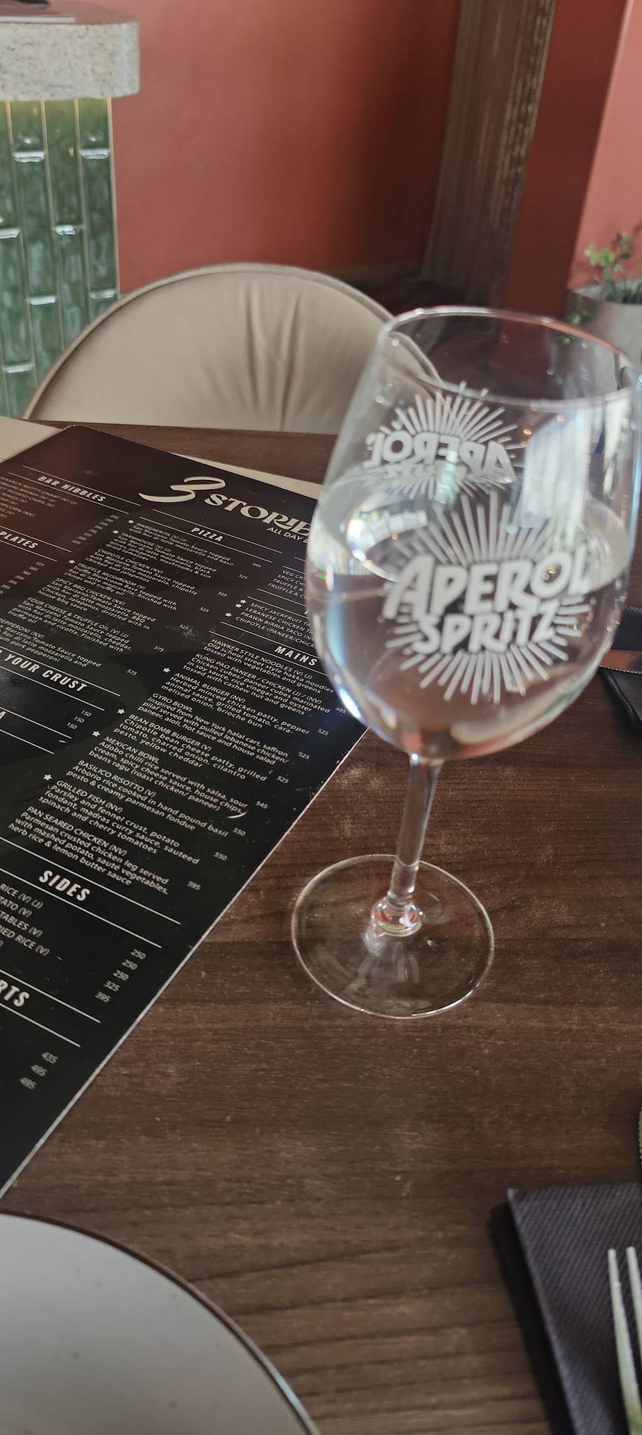 3 Stories - All Day Bar menu