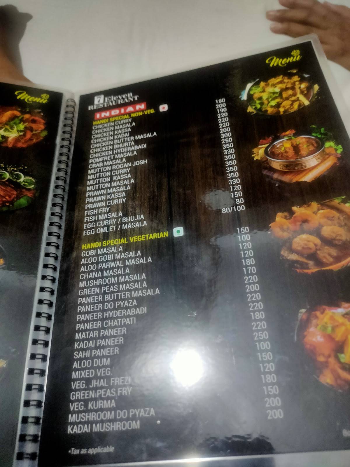 7 Eleven Restaurant menu