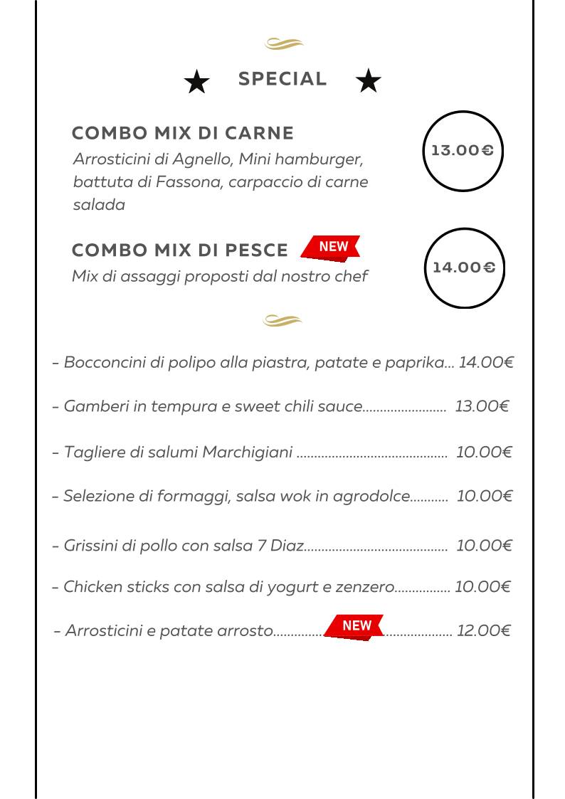 Menu di Piazza Diaz 7 - Gelateria Food & Drink 
