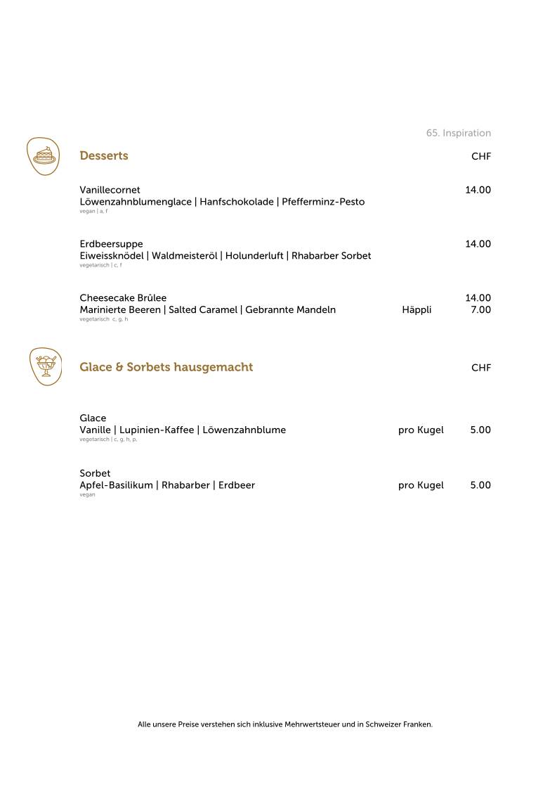 Menu di 8610 Restaurant 