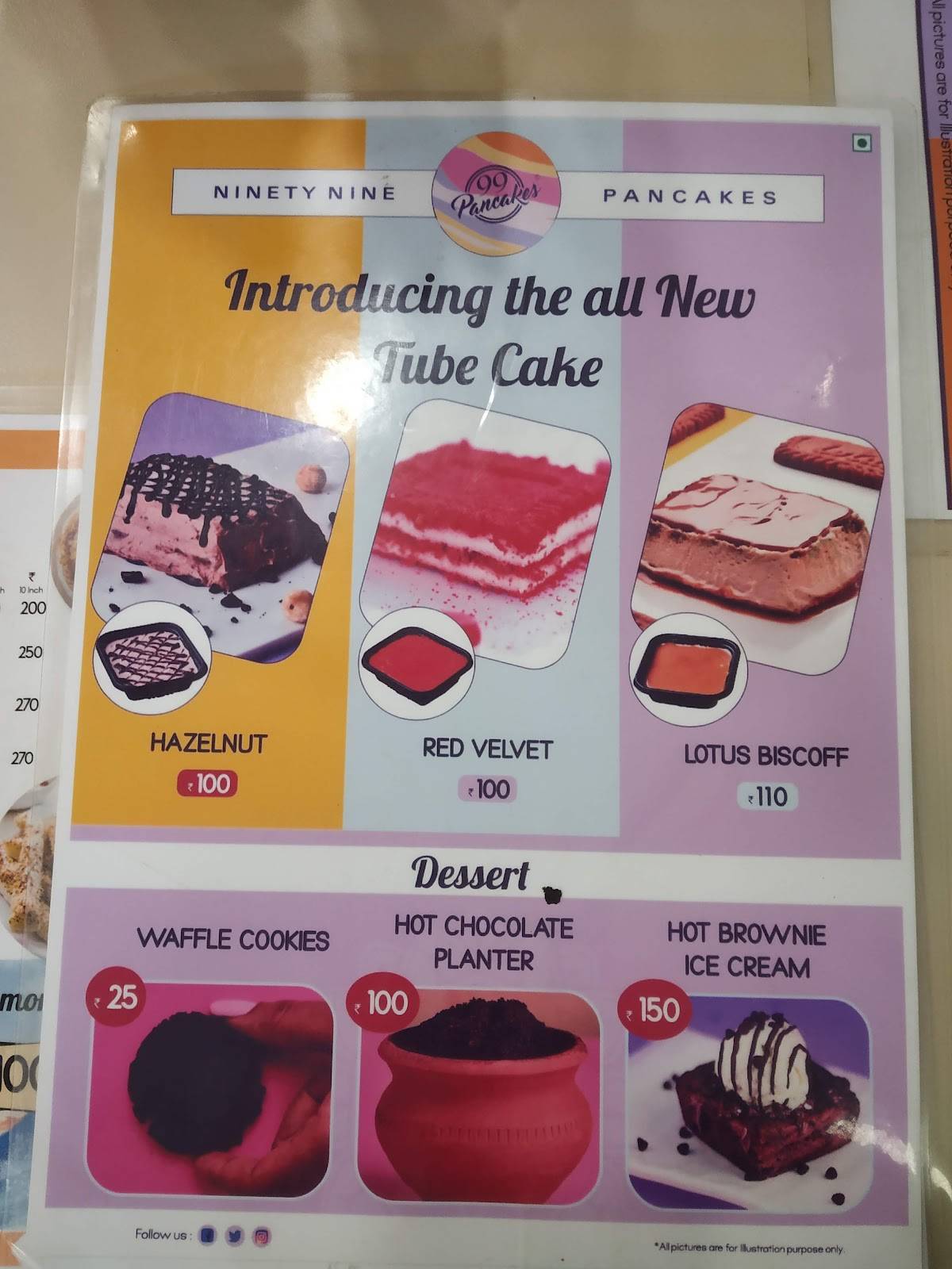 99 Pancakes in Jabalpur - Mini Pancakes, Waffles, Cakes, Pastries & more menu