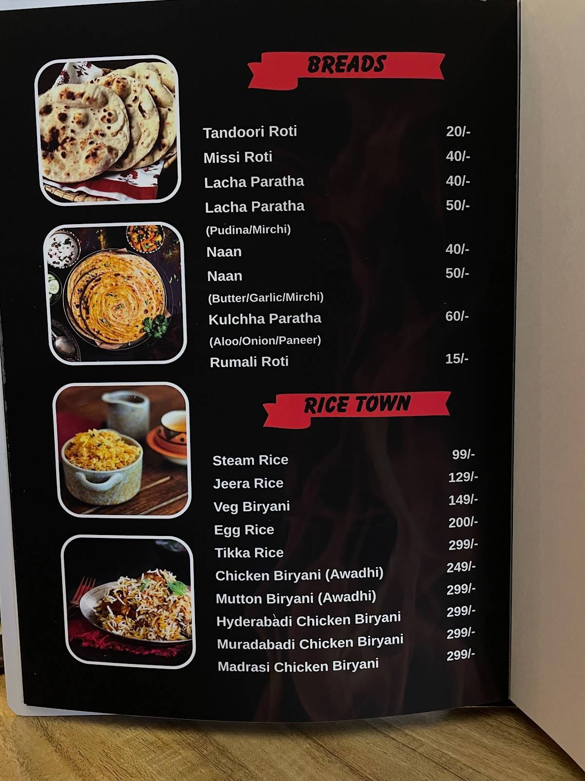 AD's Kitchen menu