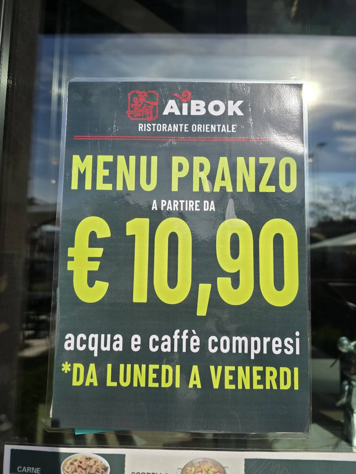 Menu di AIBOK CINESE RISTORANTE 