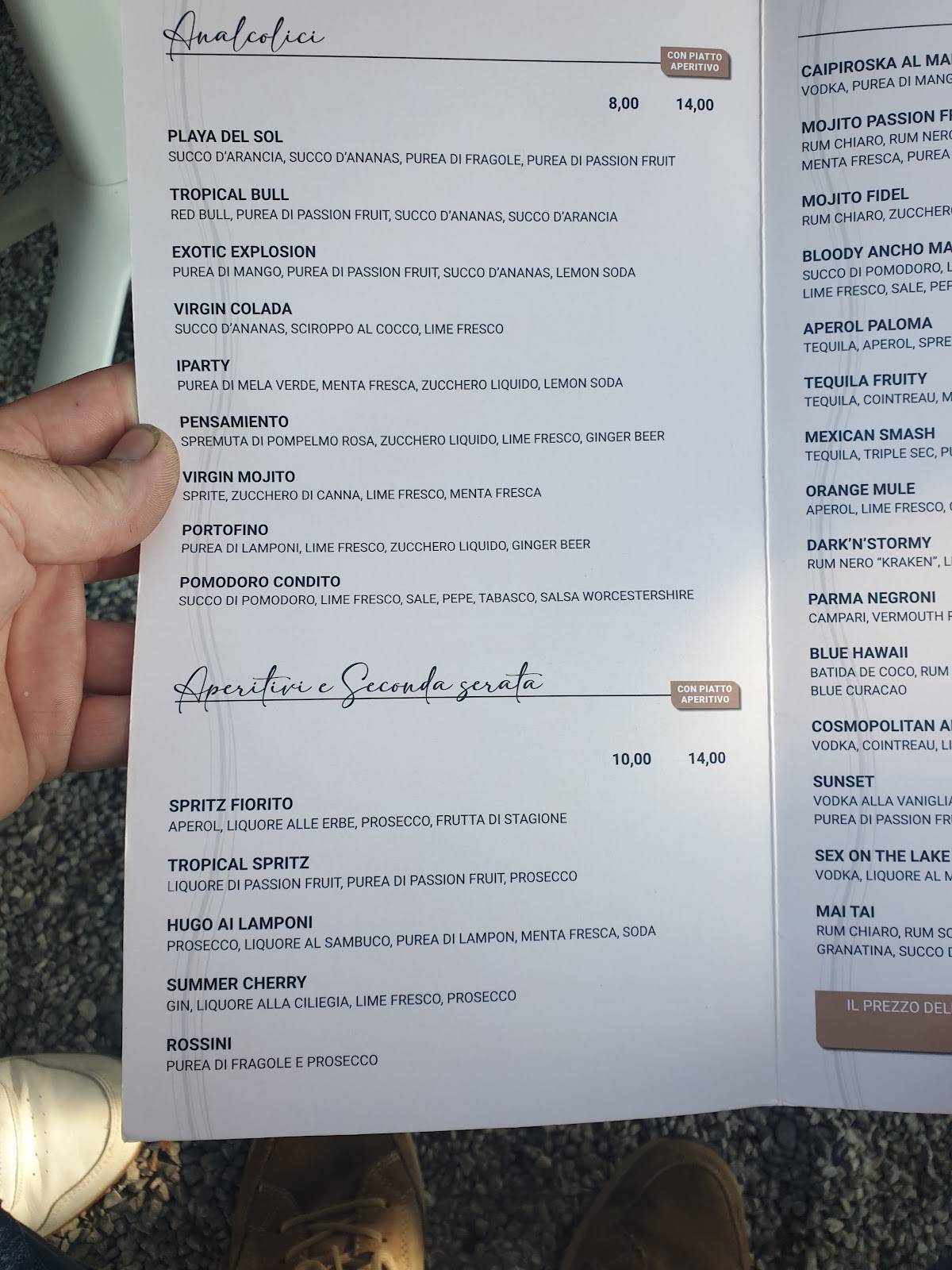 Menu di AL LIDO - Merone 