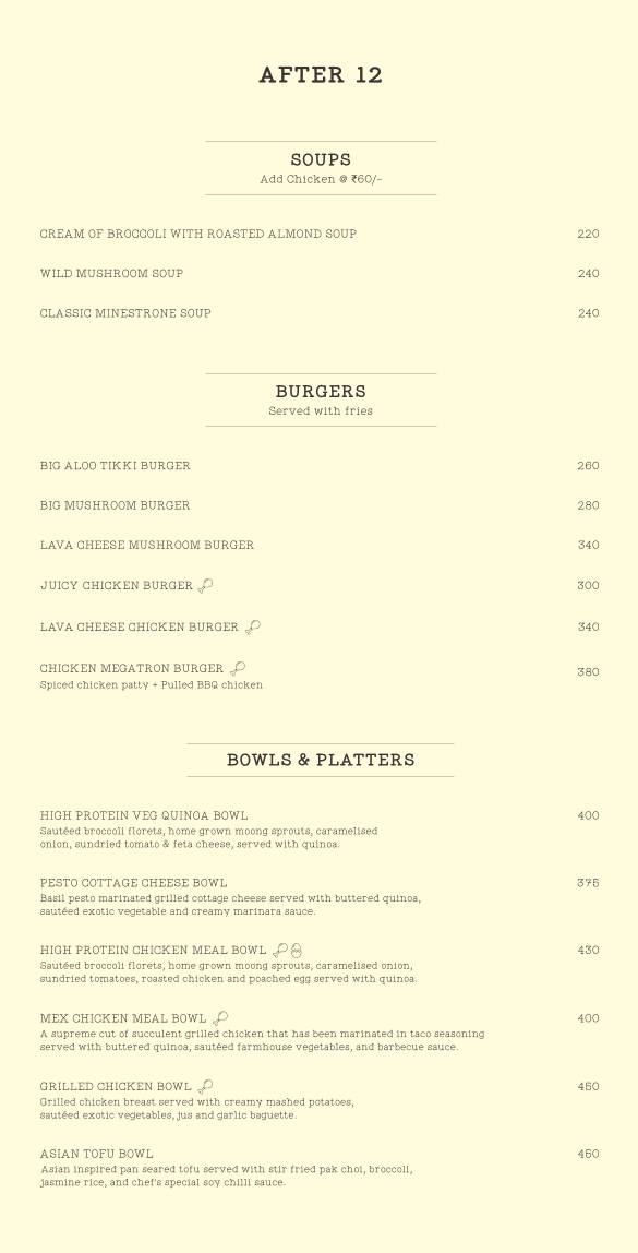 AMA Cafe Rajpur Road menu