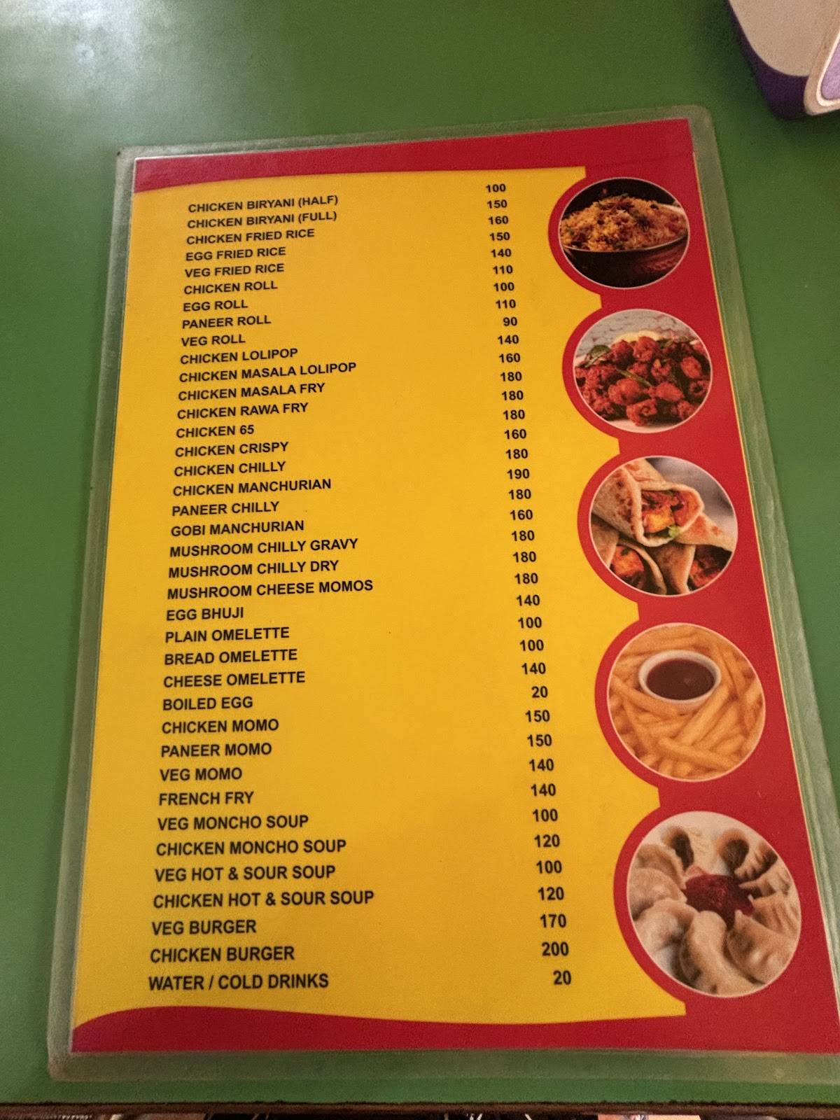 ANNAPURNA menu