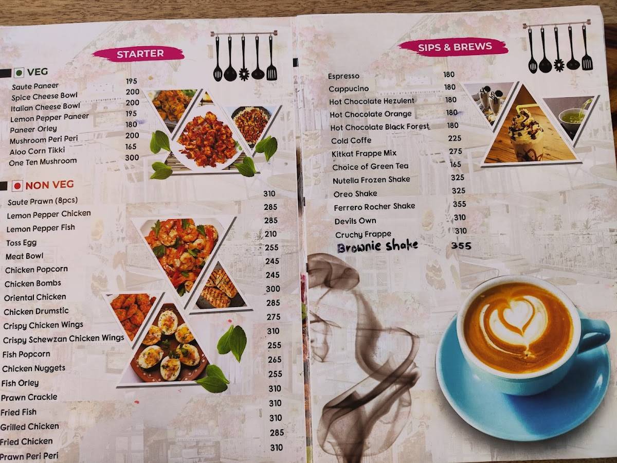 ARRA CAFE menu