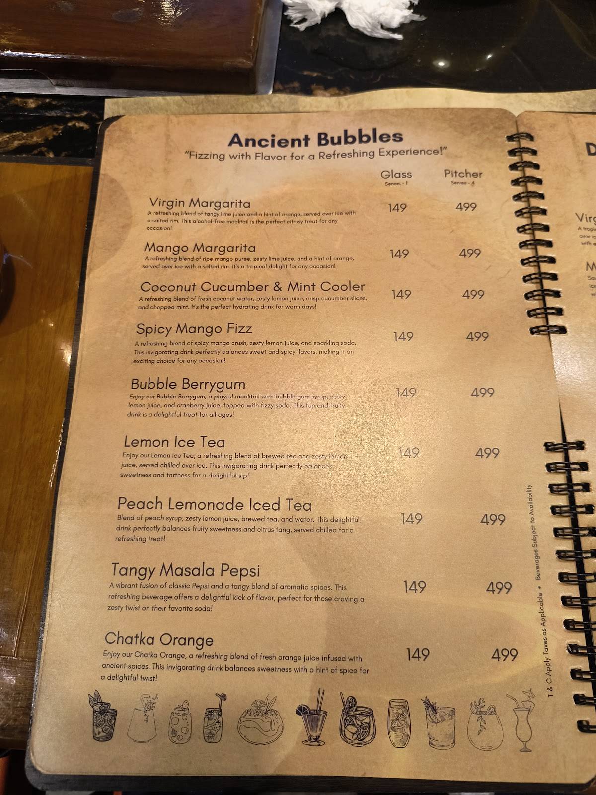 ASF - Ancient Stone Flames BBQ & Grill Jubilee Hills, Hyderabad menu