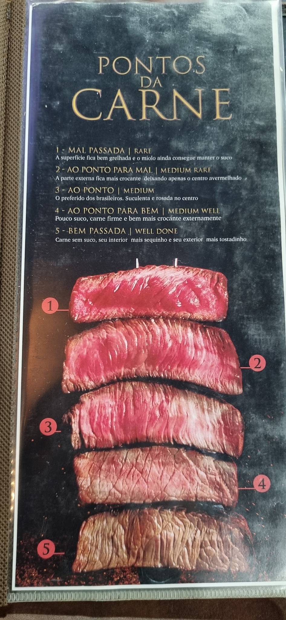 Adolpho - Assador Oficial cardápio