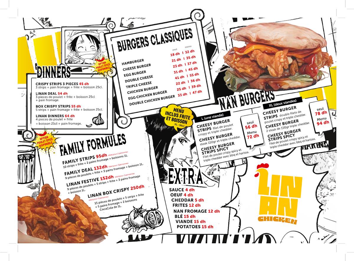 Menu de Linan Kebab