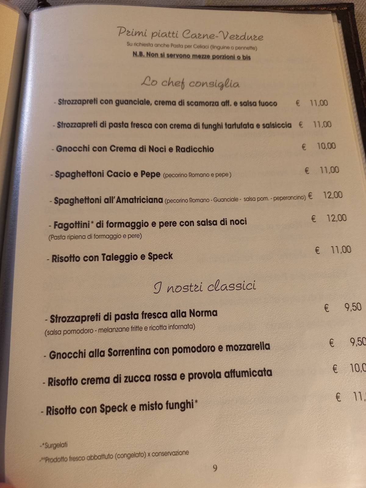 Menu di Ristorante Pizzeria Agorà 