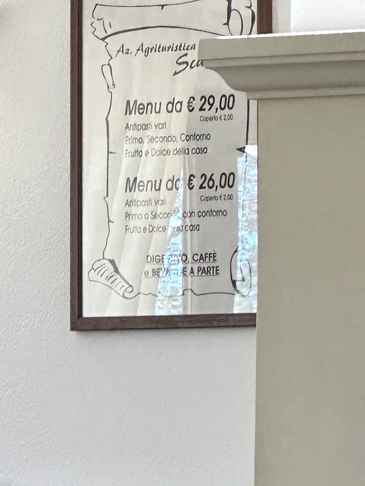 Menu di Agriturismo Scalelle 