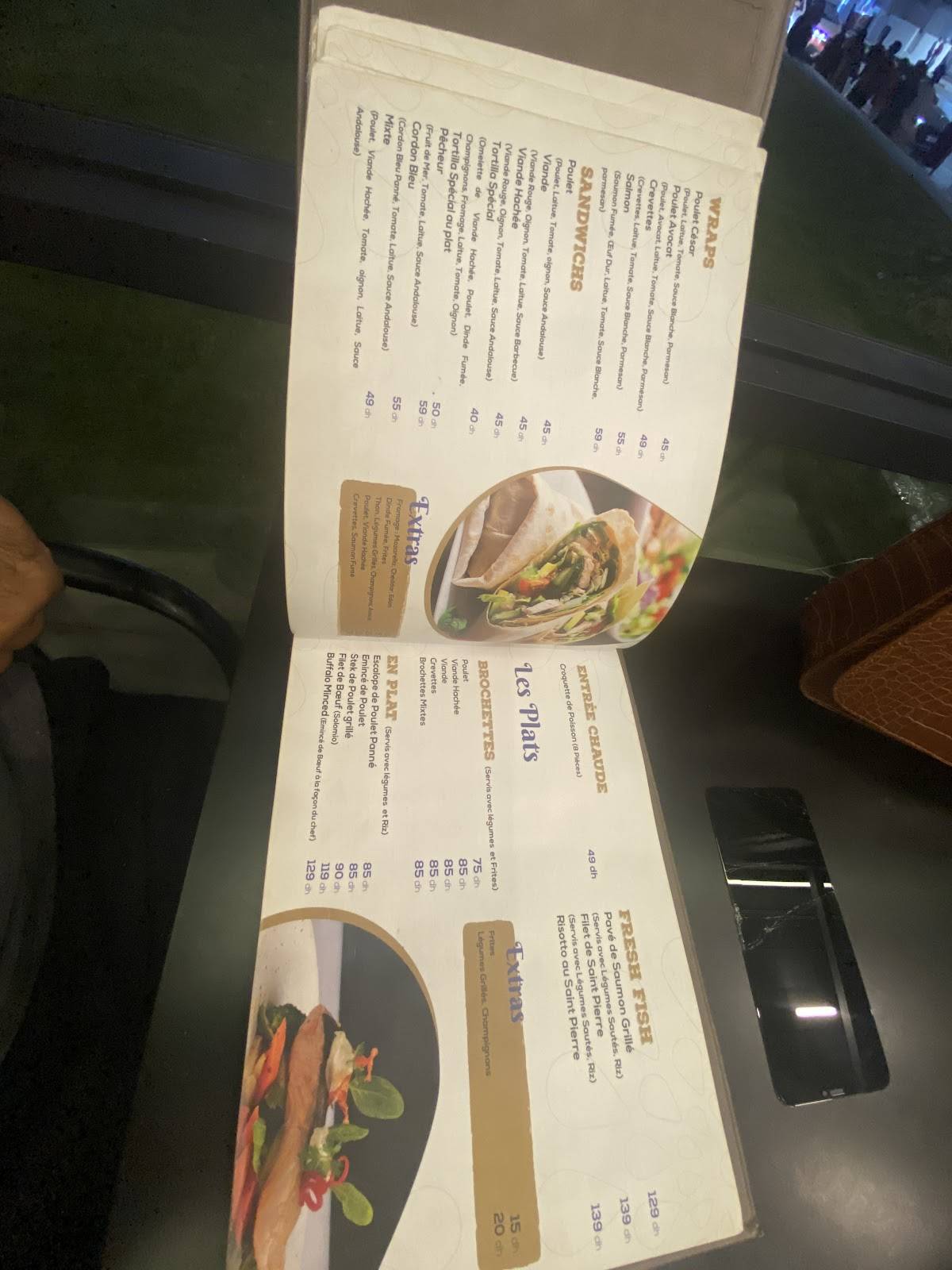 Menu de Ajanef Martil