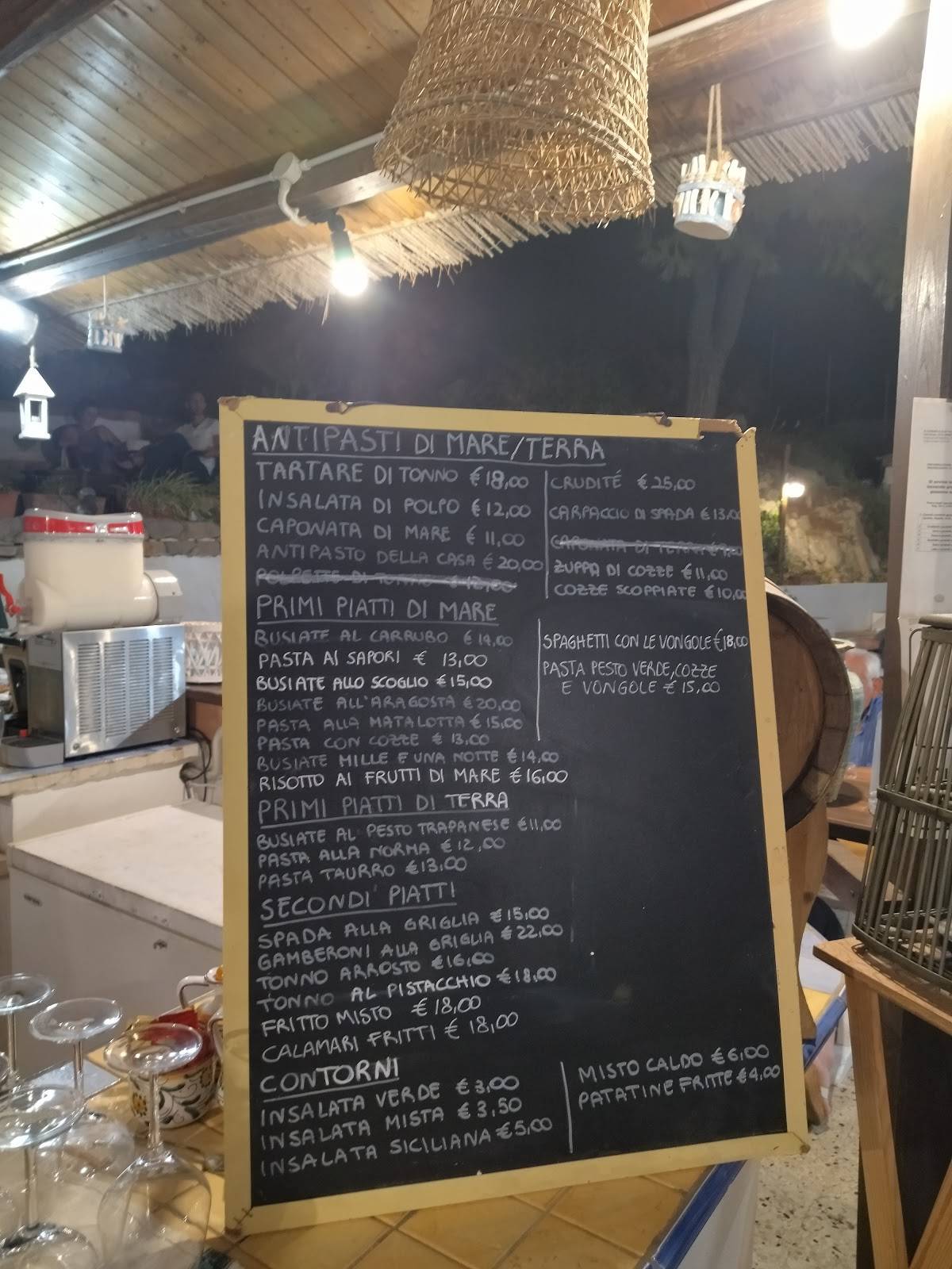 Menu di Al Carrubo 