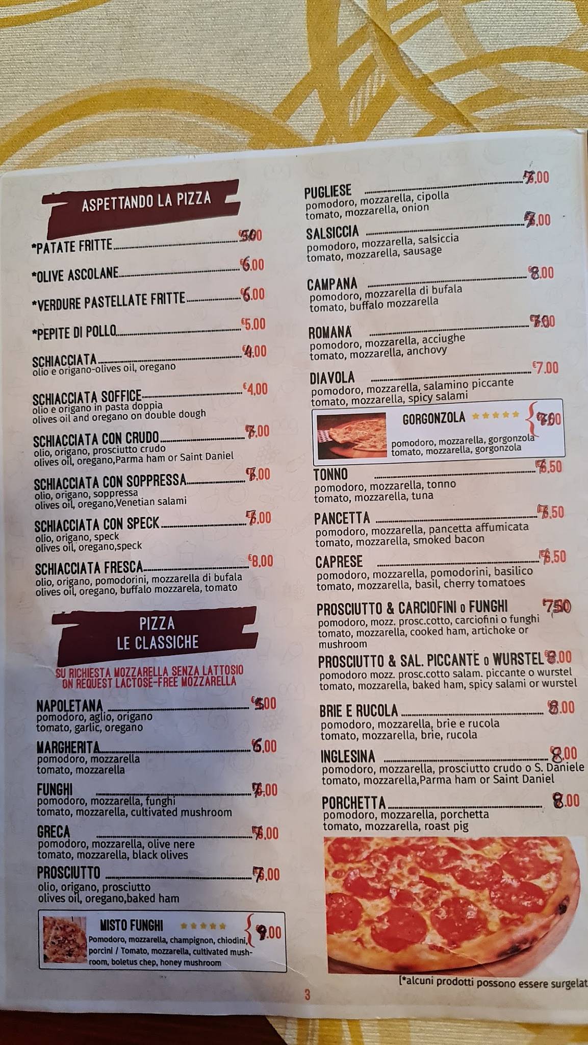 Menu di Al Ponte 