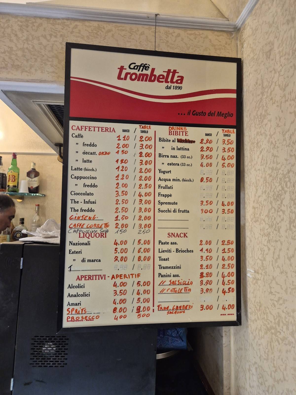 Menu di Al Sipario Bar 