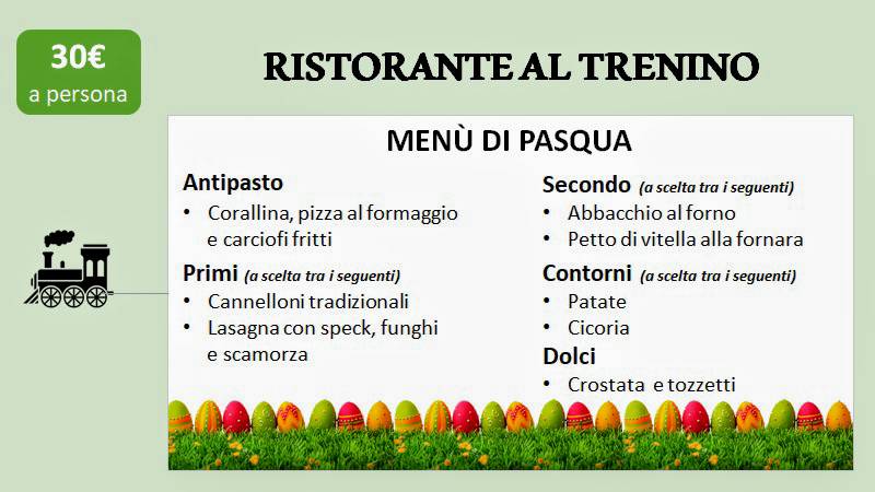 Menu di Al Trenino 