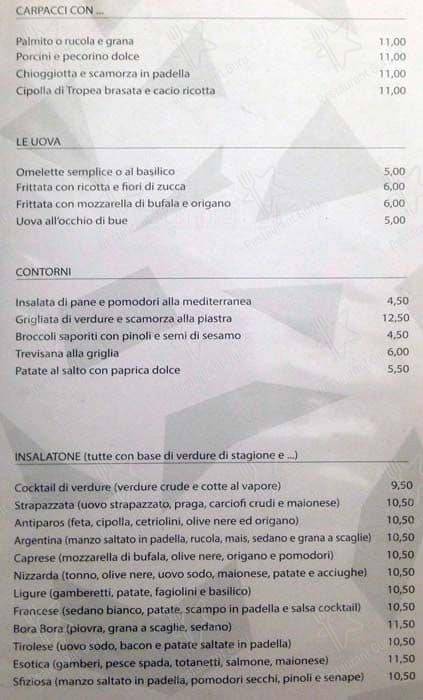 Menu di Al Basilico Fresco 