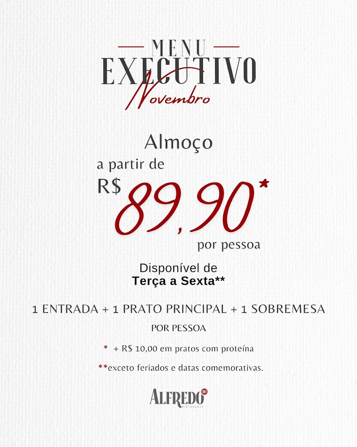 Alfredo'Ro cardápio
